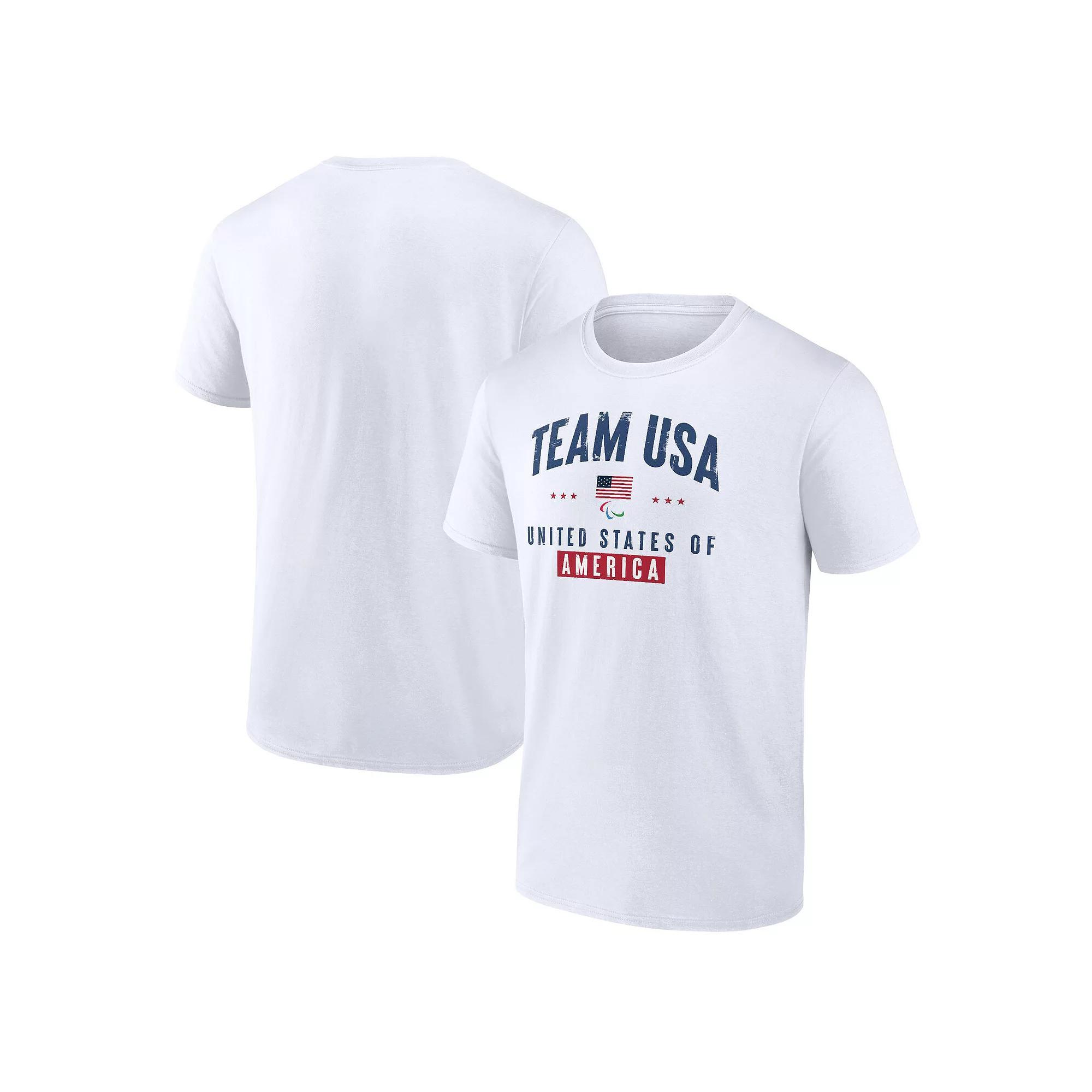 Men's Fanatics Branded White Team USA Paralympics Historic Freedom T-Shirt, Size: Large, Usa White Product Image