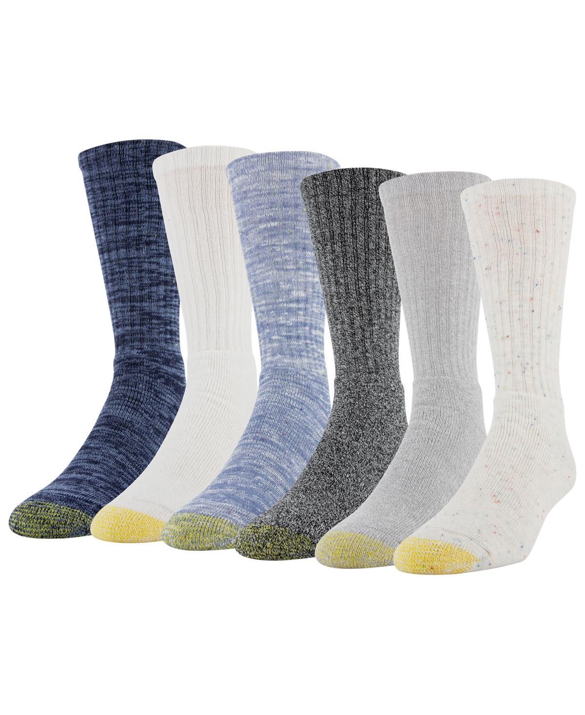 Mens GOLDTOE 6-Pack Harrington Crew Socks Product Image