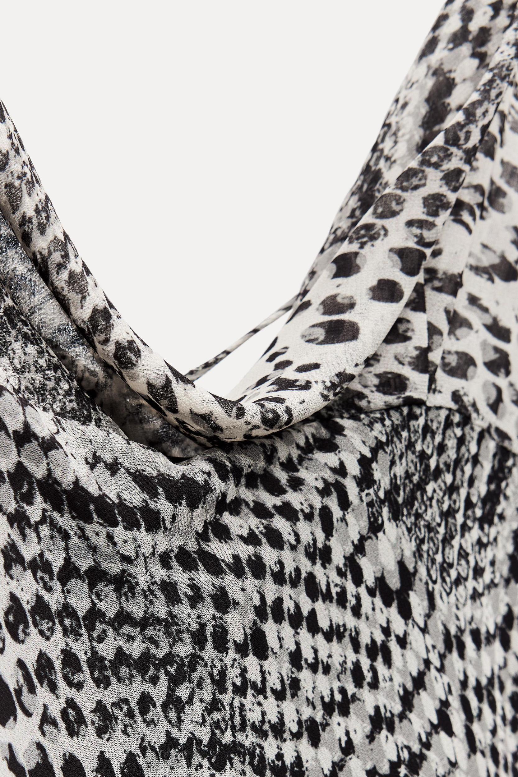 LONG ANIMAL PRINT DRESS Product Image