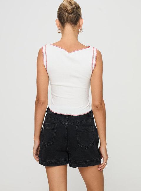Gazelle Denim Skort Washed Black Product Image