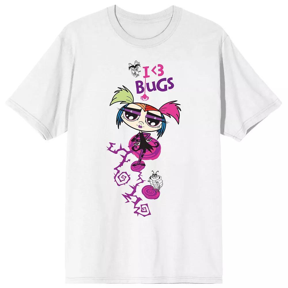 Men's Growing Up Creepie "I 3 Bugs" Graphic Tee, Size: Small, White Product Image