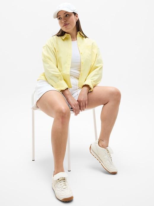 Midday Cropped Poplin Shirt Product Image