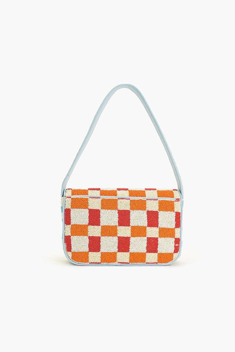 America & Beyond Sunset Check Shoulder Bag Product Image