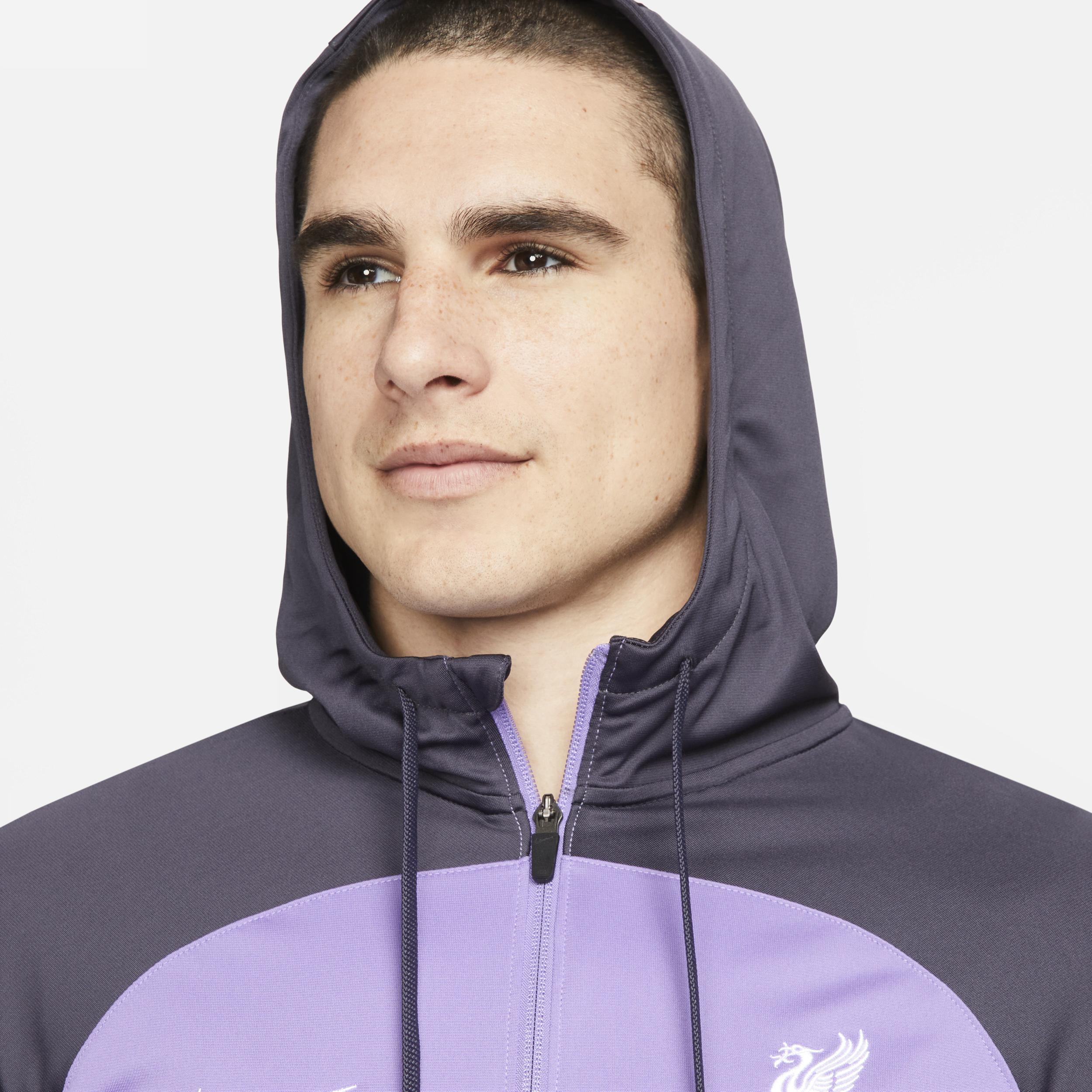 Men's Nike Purple Liverpool 2023/24 Strike Raglan Full-Zip Track Jacket, Size: Medium, Lvp Purple Product Image