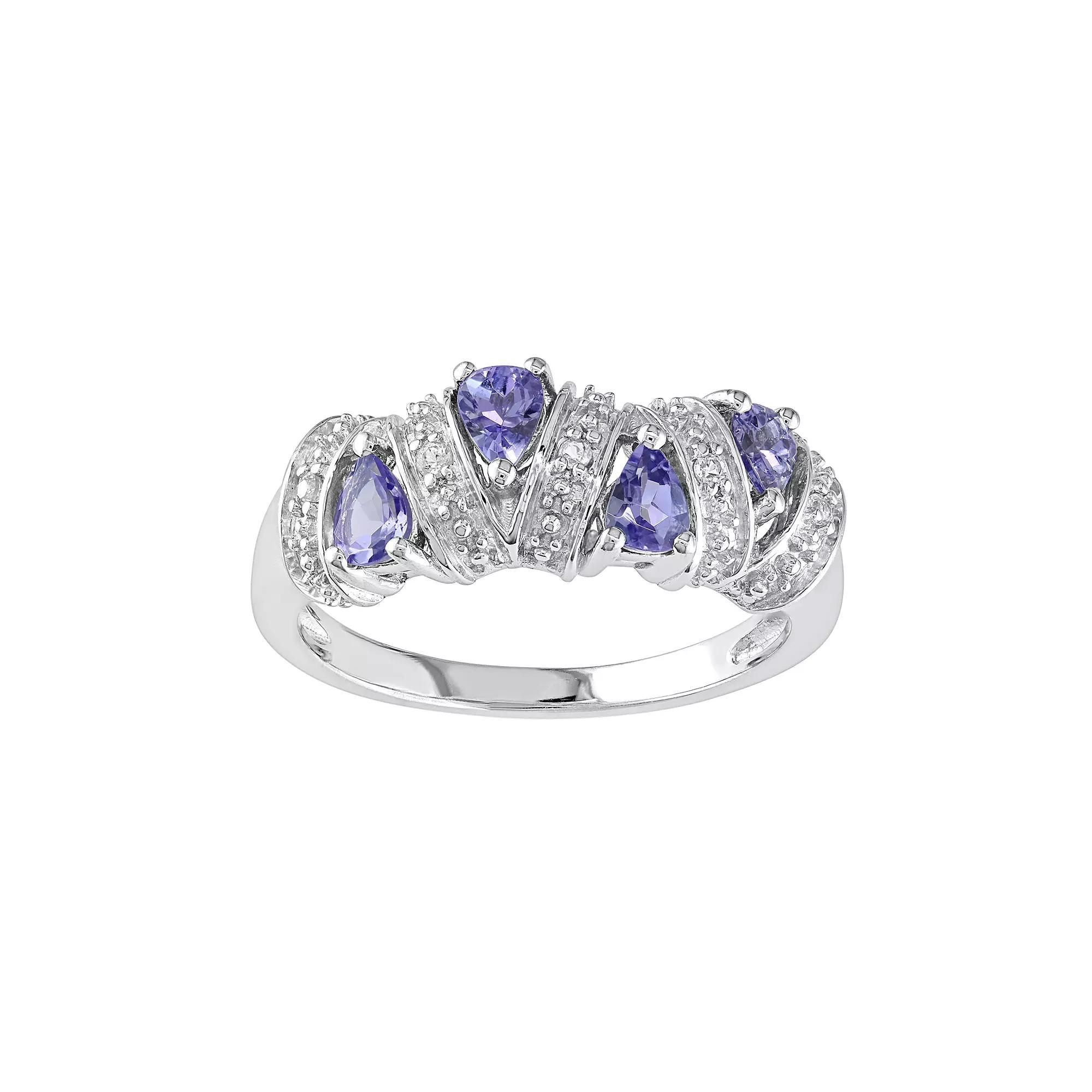 Stella Grace Sterling Silver Tanzanite Ring, Womens Purple Product Image