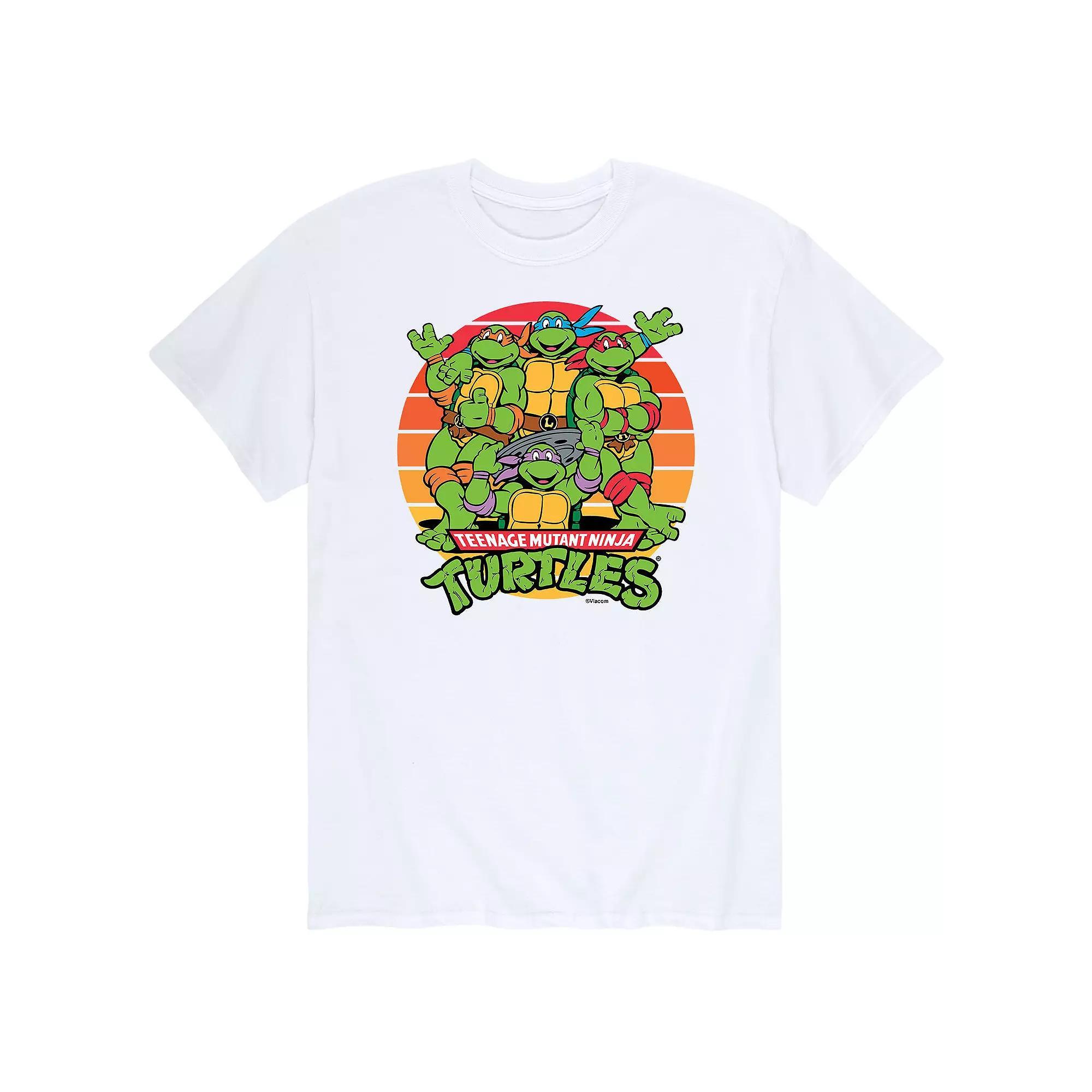 Mens Teenage Mutant Ninja Turtles Retro Sunset Tee Product Image