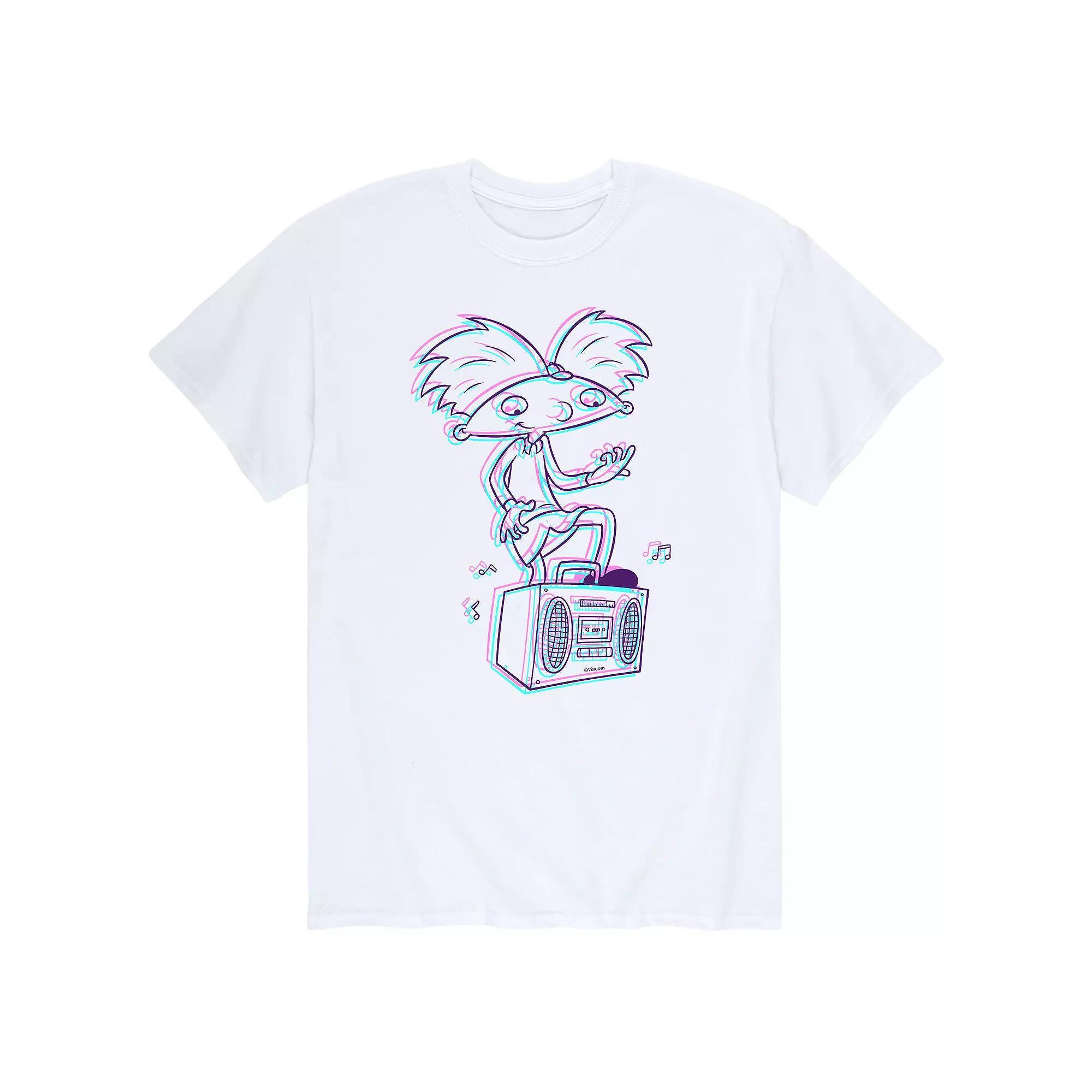 Mens Hey Arnold! 3D Arnold Tee Product Image
