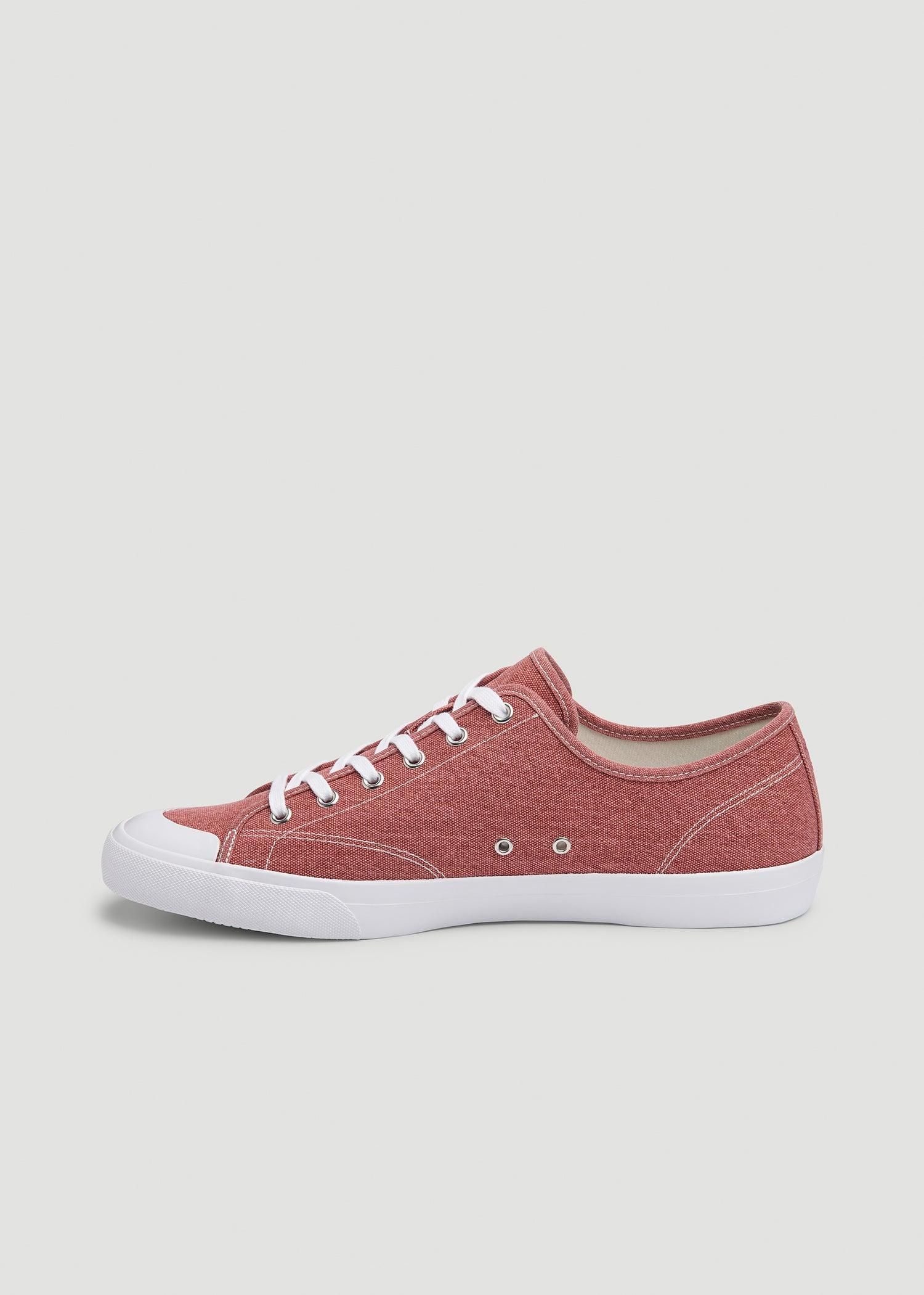 Vulcanized Sneaker for Tall Men in Light Red Product Image