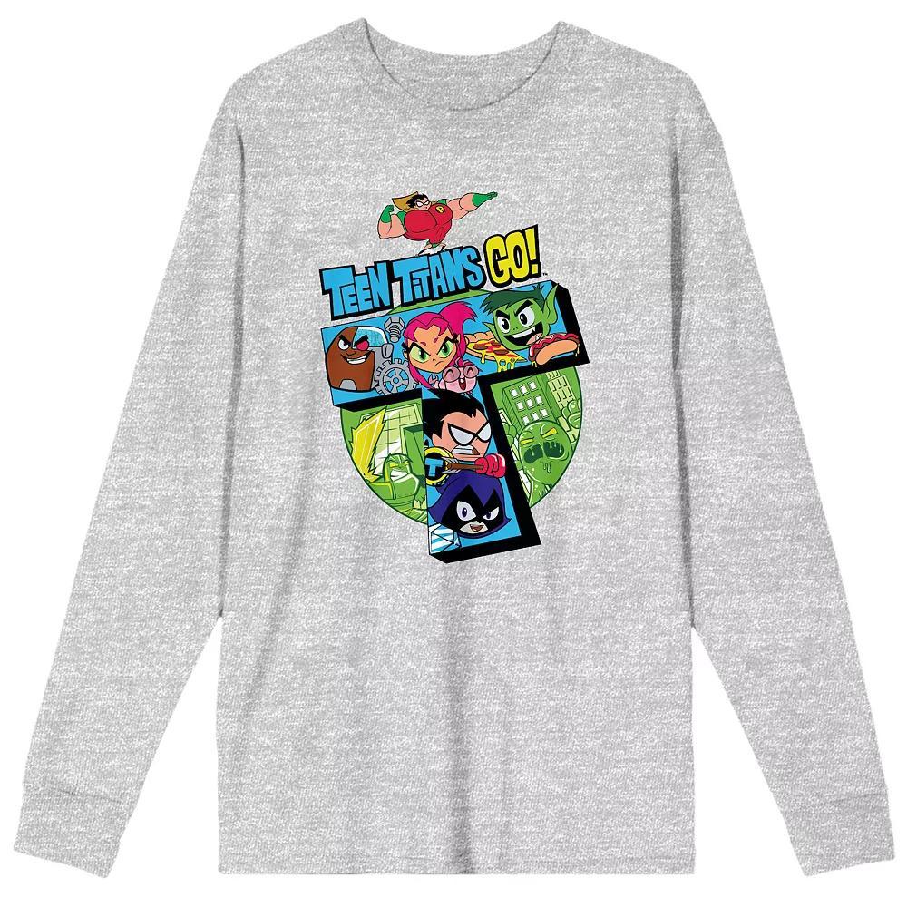 Mens Teen Titans Go to the Movies Long Sleeve Tee Product Image