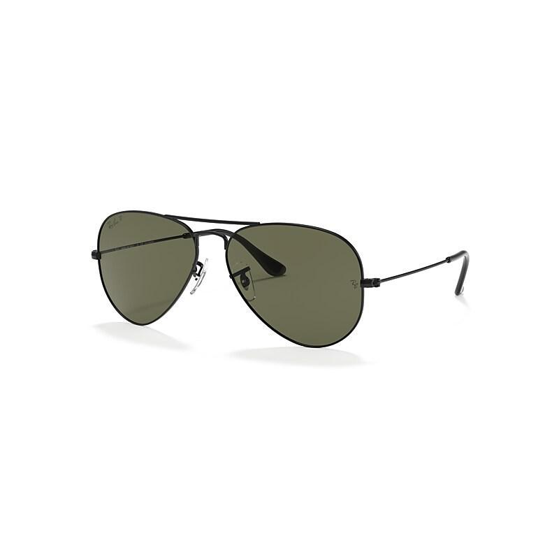 Ray-Ban Unisex 58mm Gradient Aviator Sunglasses in Black at Nordstrom Product Image