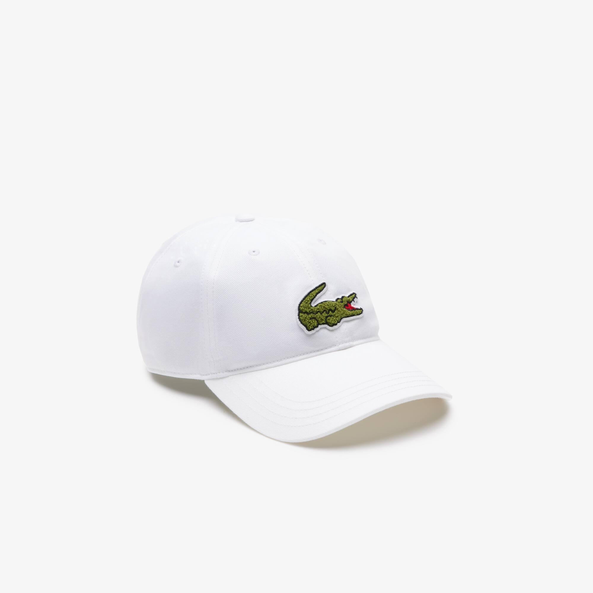 Unisex Crocodile Badge Cotton Twill Cap Product Image