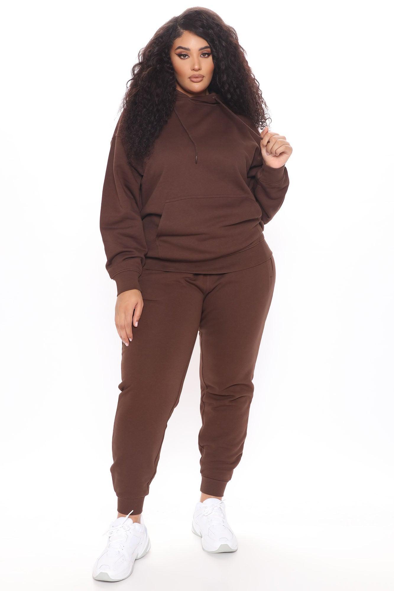 Stole Your Boyfriend's Oversized Hoodie - Chocolate Product Image