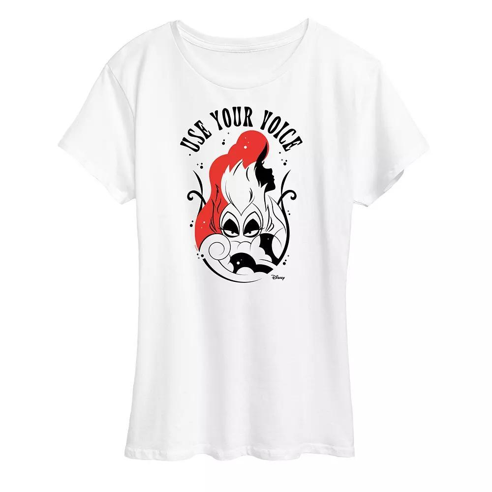 Disneys The Little Mermaid Womens Use Your Voice Graphic Tee Product Image