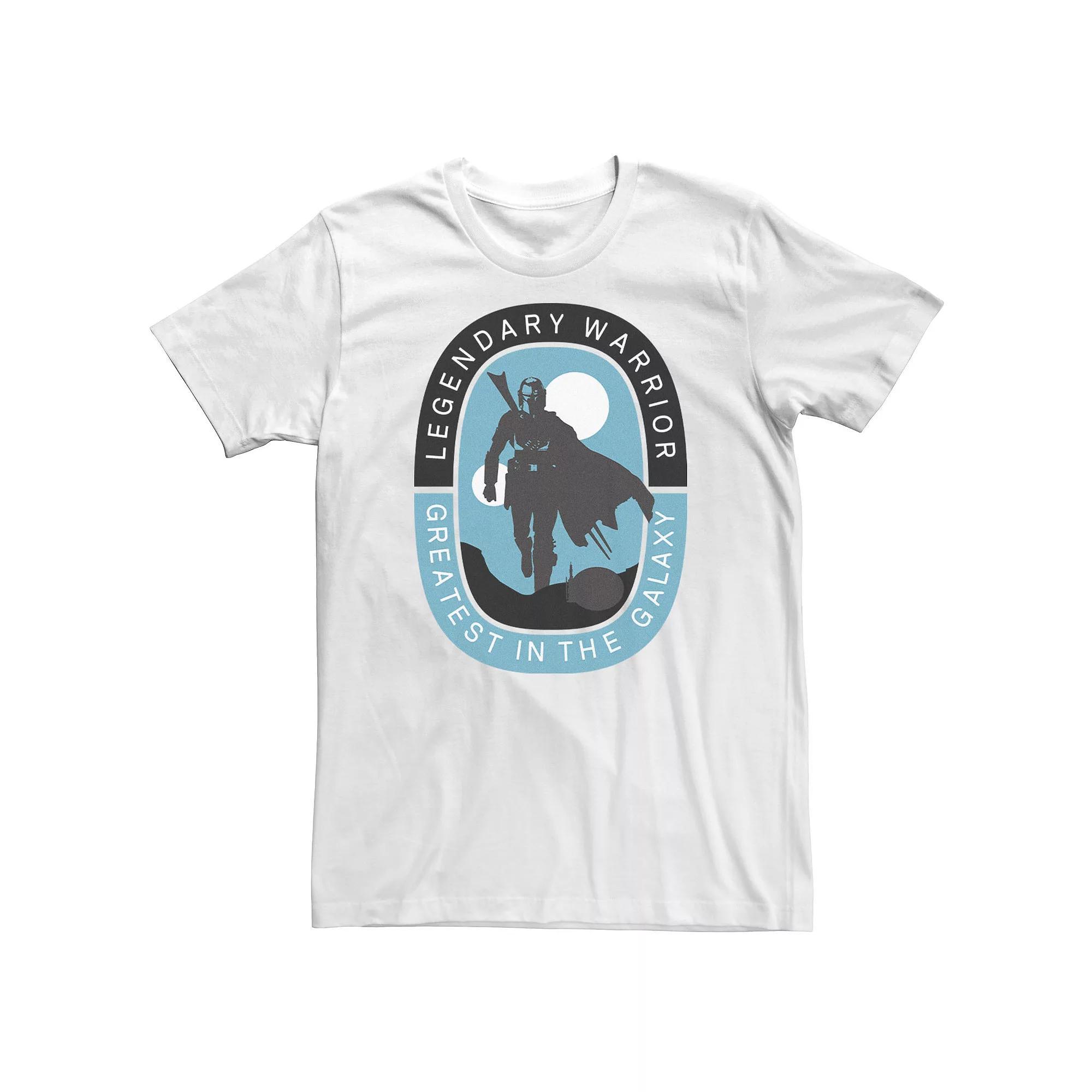 Men's The Mandalorian Legendary Warrior Tee, Size: XL, White Product Image