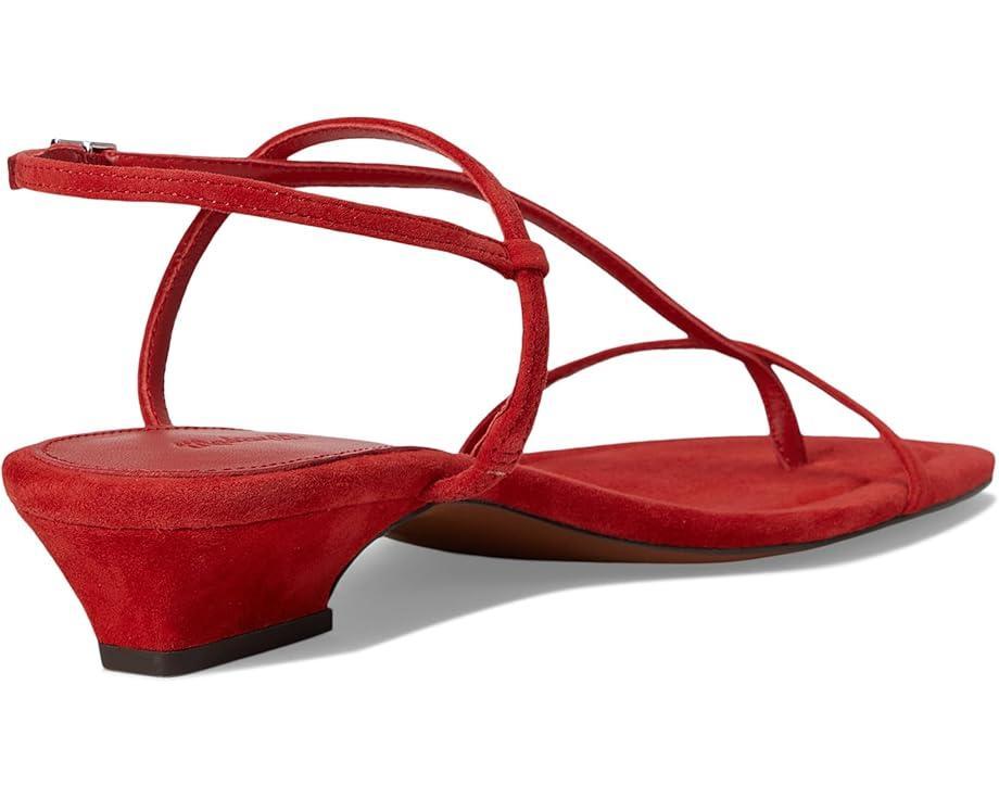 Tamia Heeled Thong Sandals - Suede Product Image