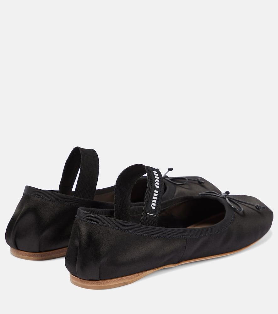 logo-strap ballerina shoes Product Image