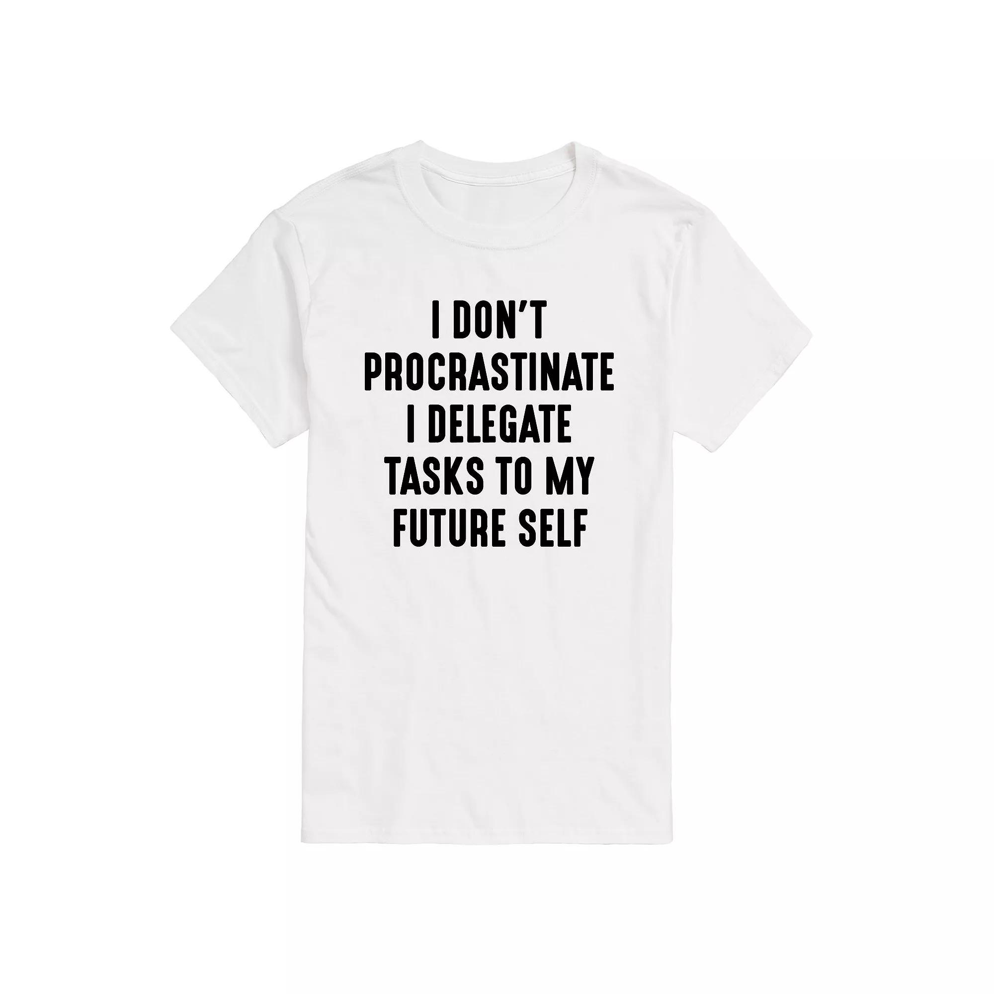 Mens I Dont Procrastinate Graphic Tee Product Image