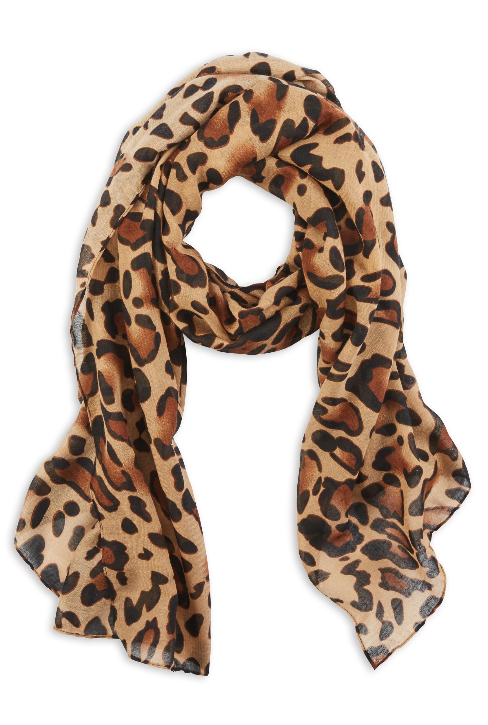 Womens Leopard Print Scarf Product Image