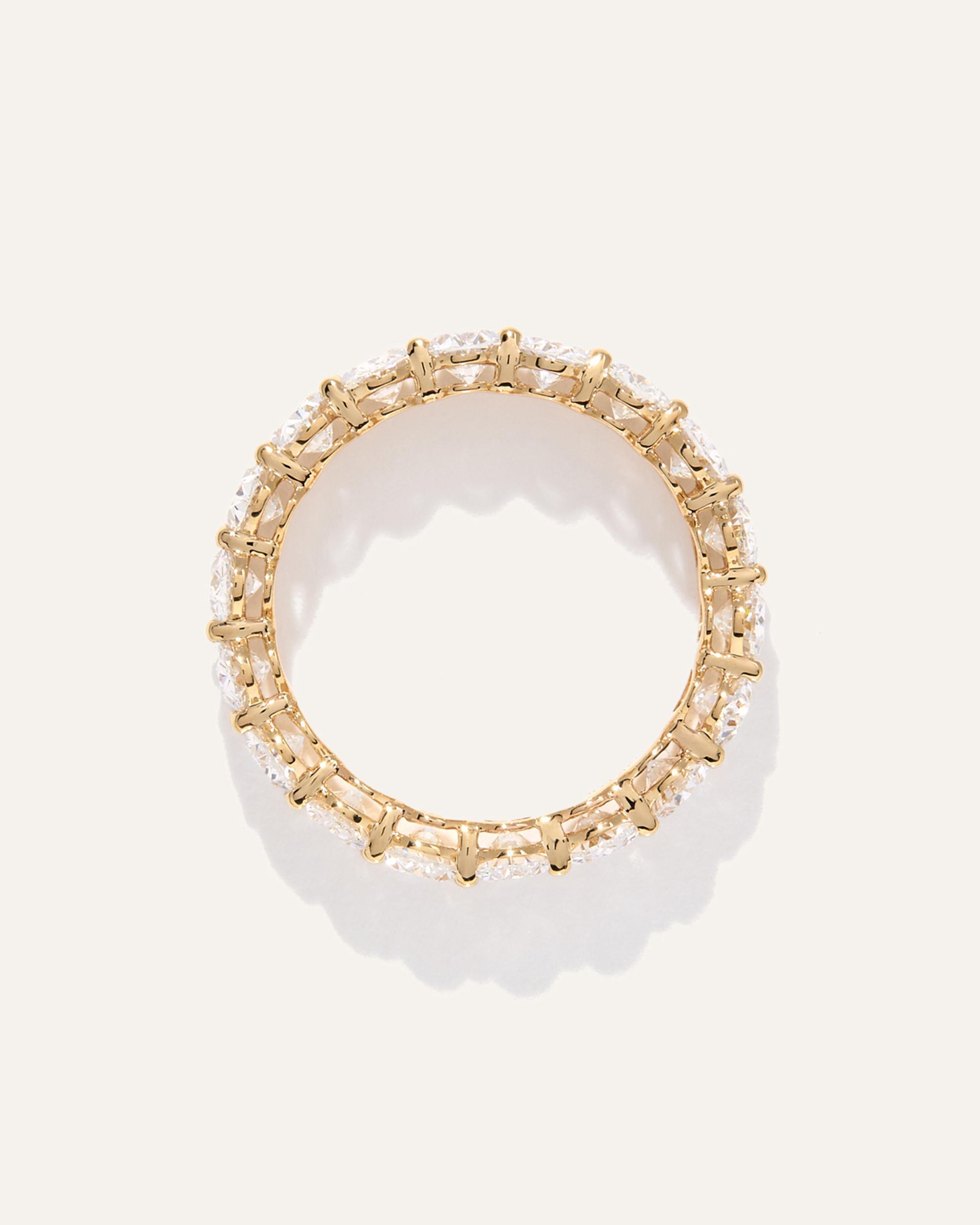 Quince | Women's Lab Grown Diamond Oval Eternity Band Rings Product Image