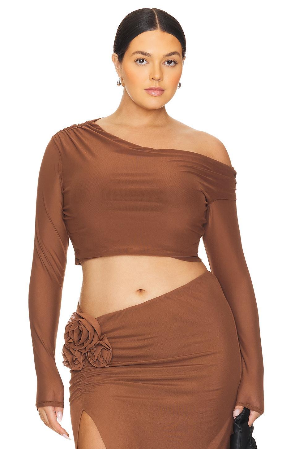 Bria Mesh Top AFRM Product Image