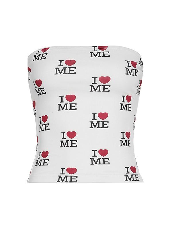 Printed Sexy Slim Bandeau Top Product Image