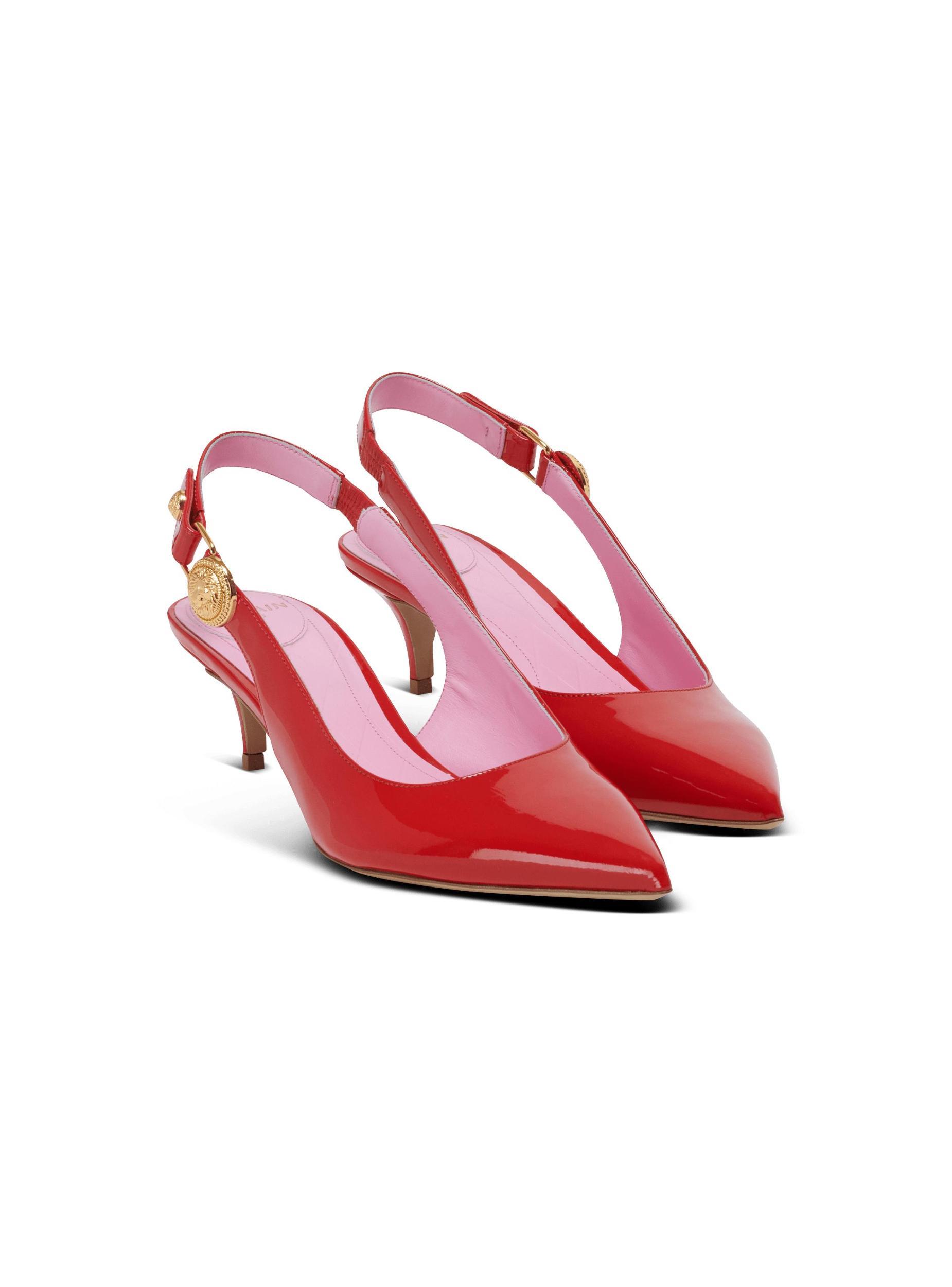 Eva kitten slingbacks in patent leather Product Image
