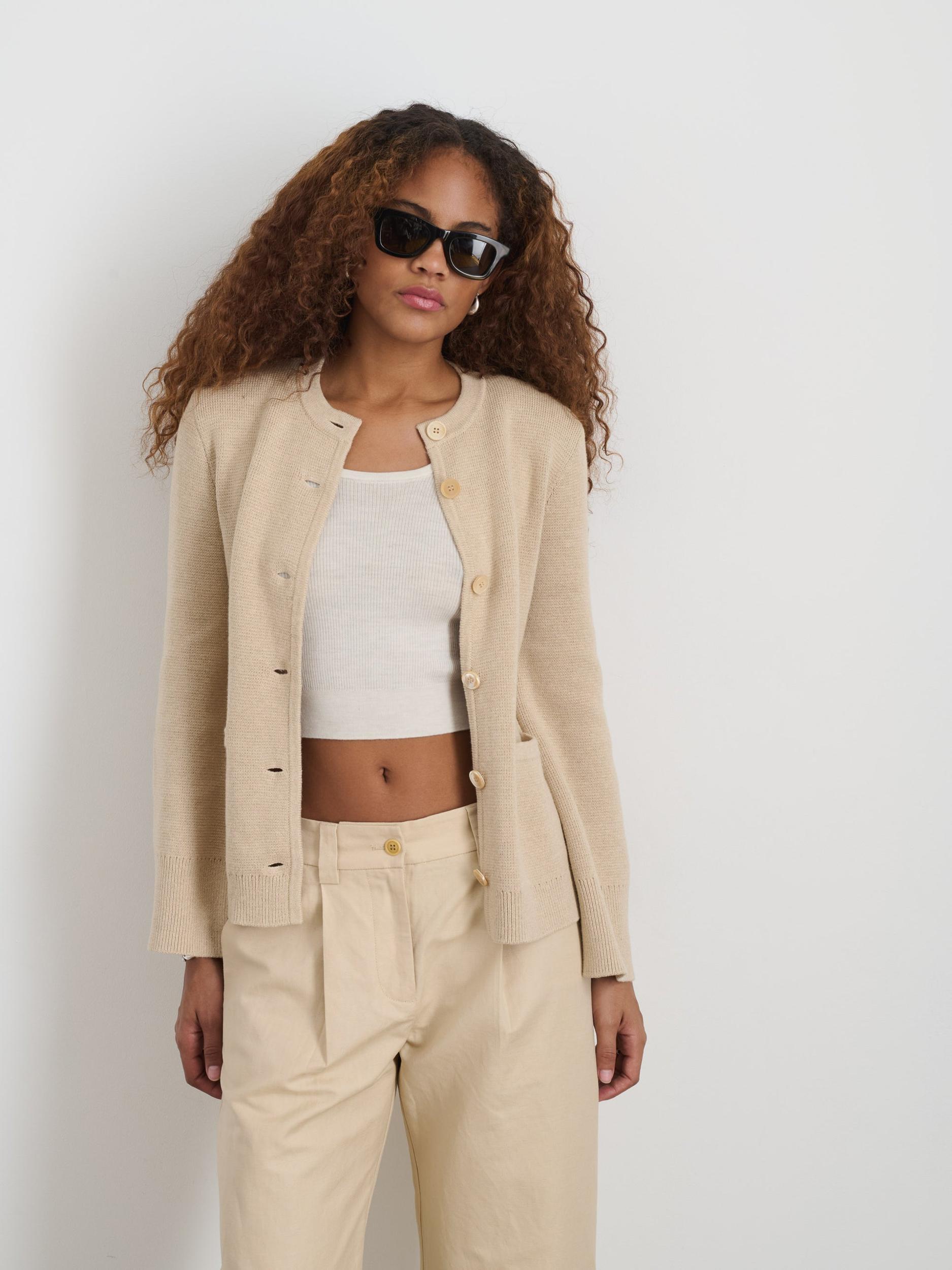 Provence Sweater Jacket In Cotton Cashmere Product Image