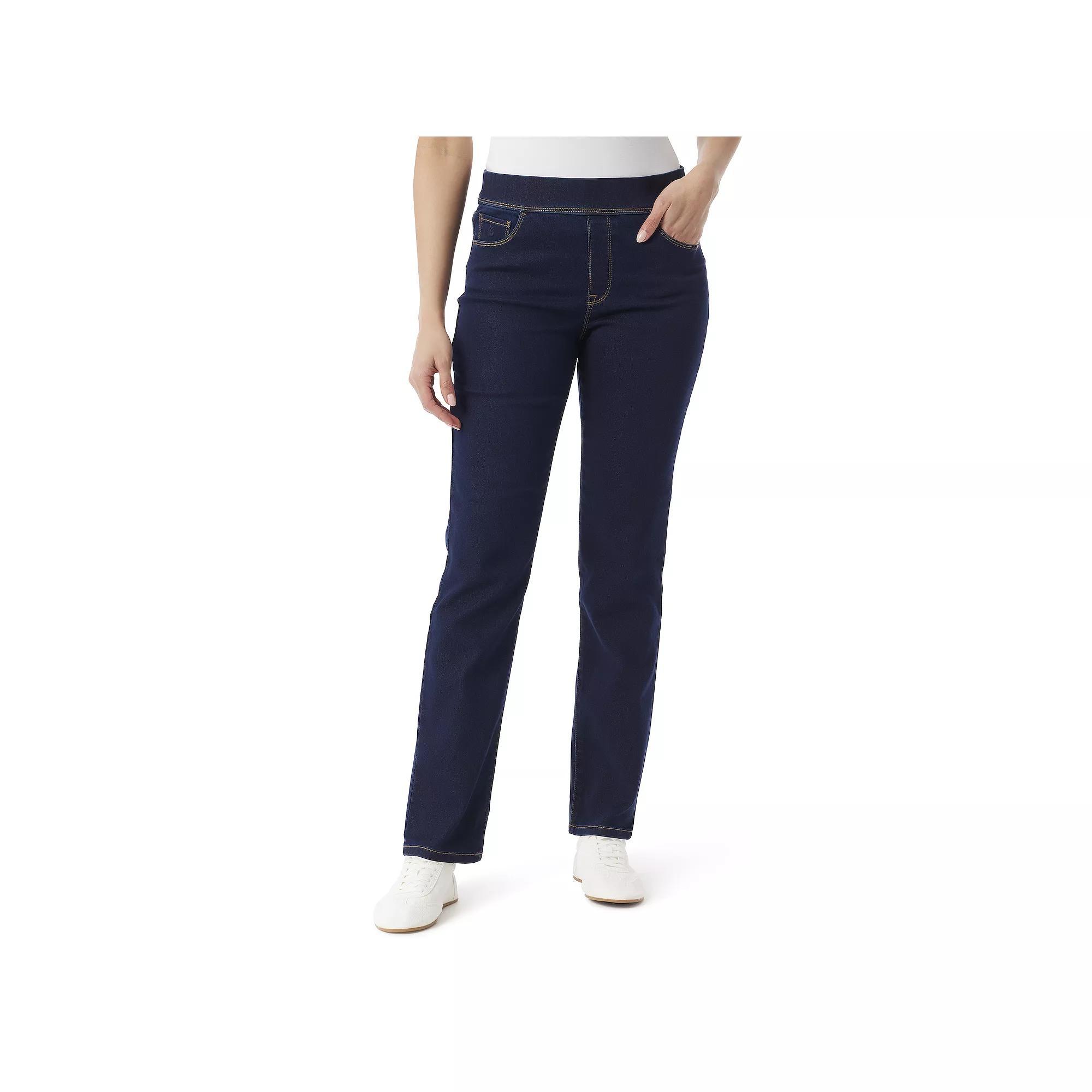 Women's Gloria Vanderbilt Knitology Amanda Pull-on Jeans, Size: Large, Terno Product Image