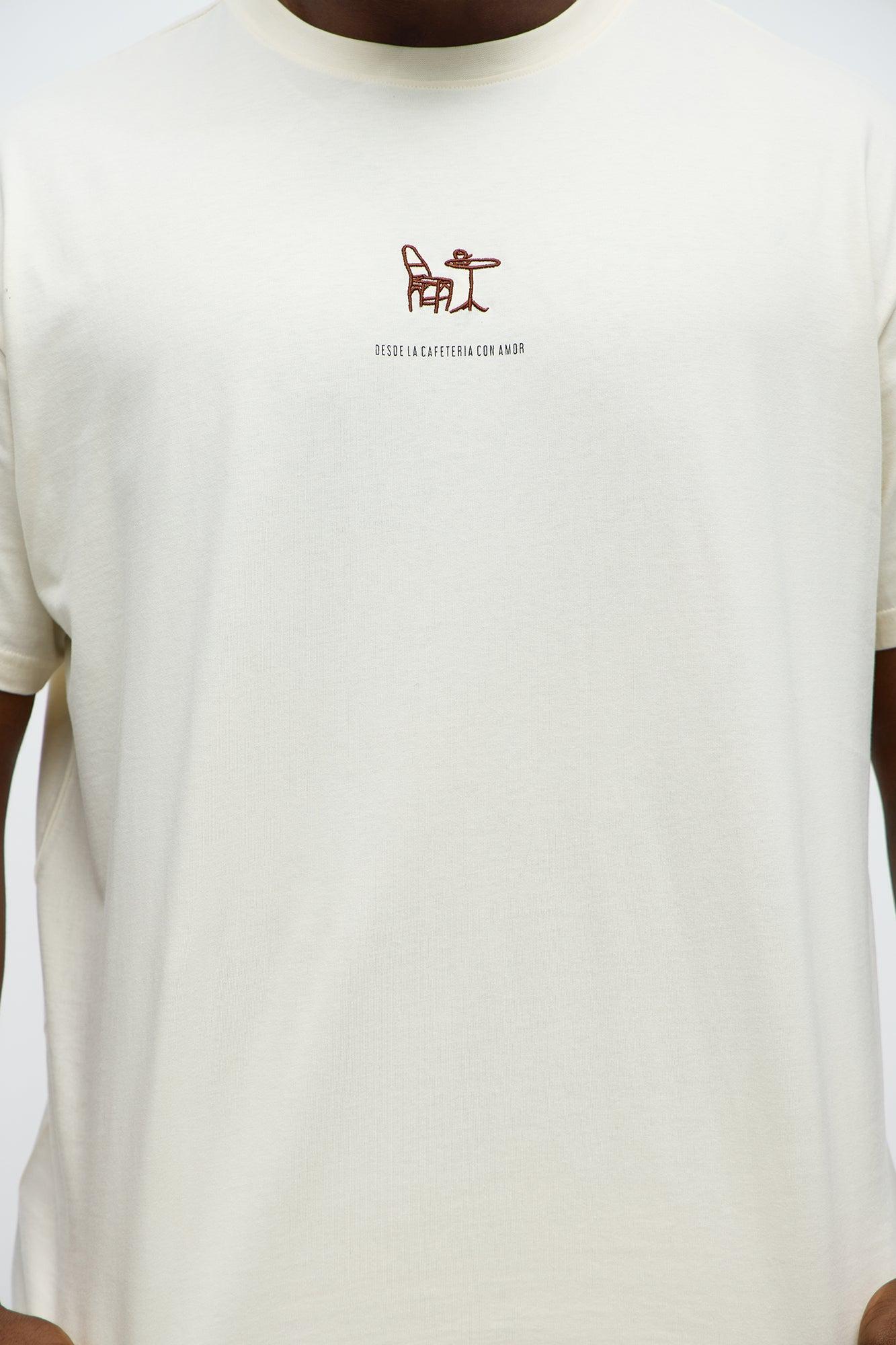 Fresh Coffee Short Sleeve Tee - Cream Product Image