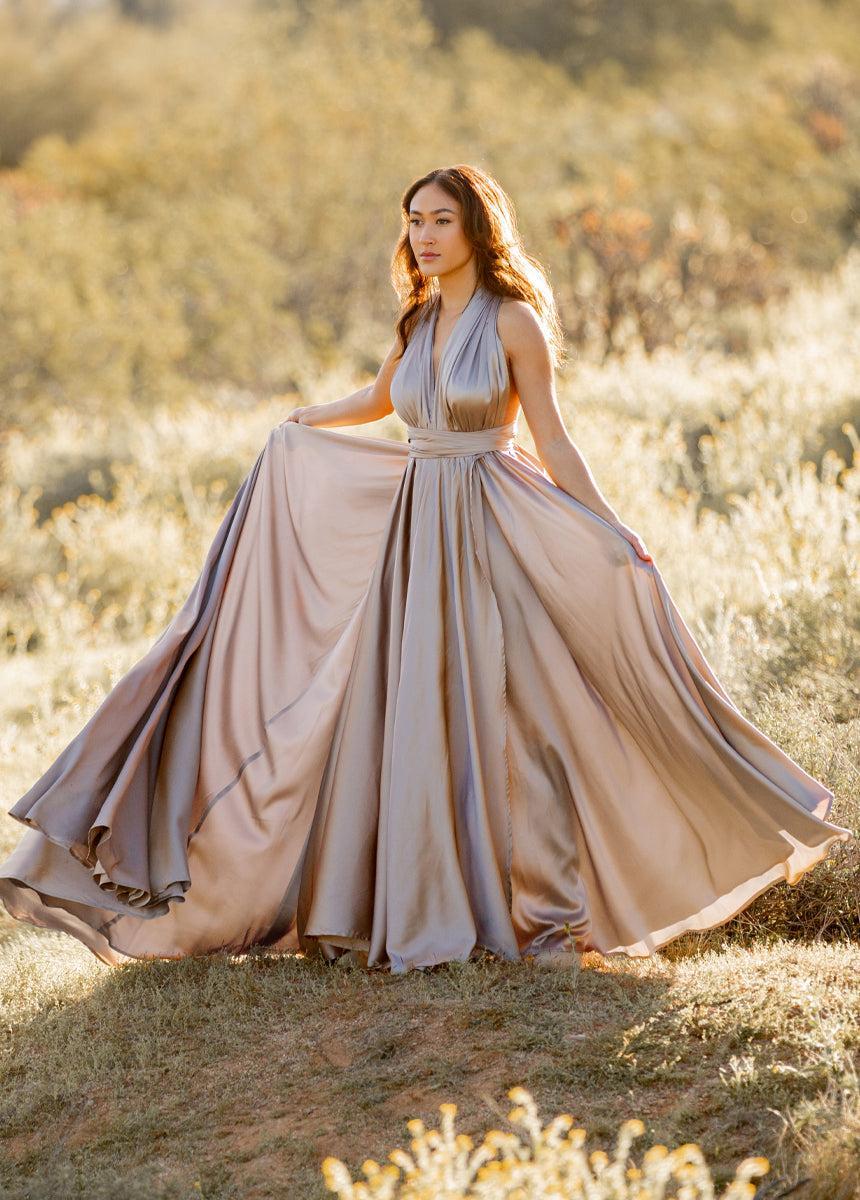 June Impact Dress in Stone Female Product Image