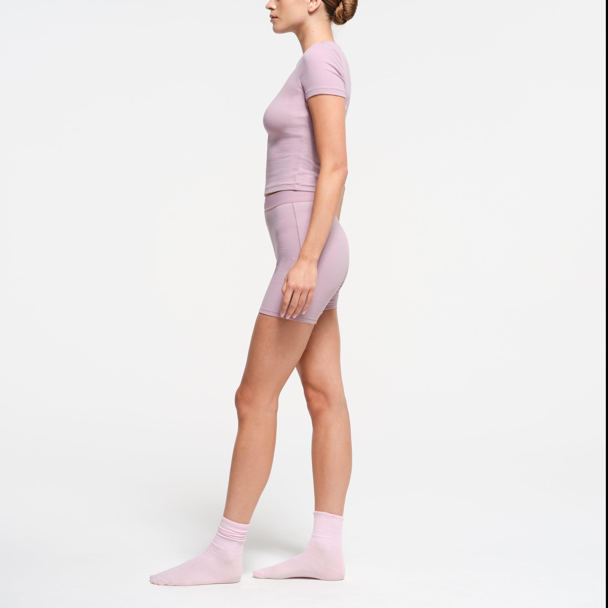 COTTON RIB T-SHIRT | DUSK Product Image