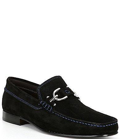 Donald Pliner Mens Dacio Bit Buckle Suede Slip Product Image