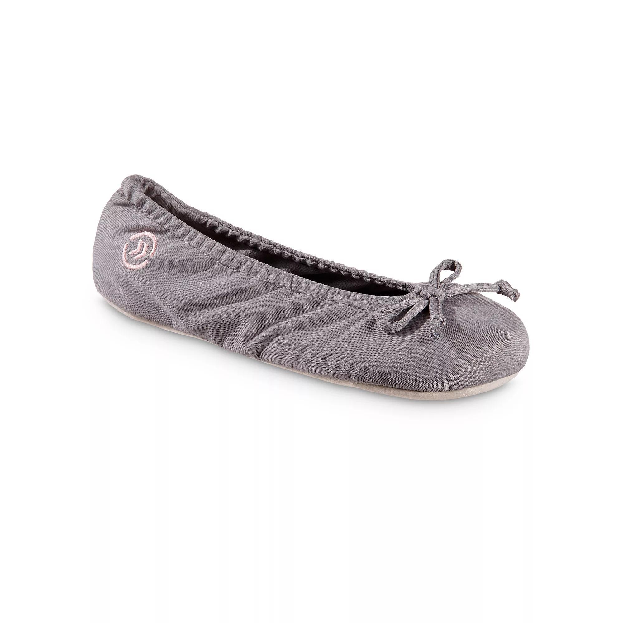 Isotoner Women's Classic Ballerina Slippers - Pink L Product Image