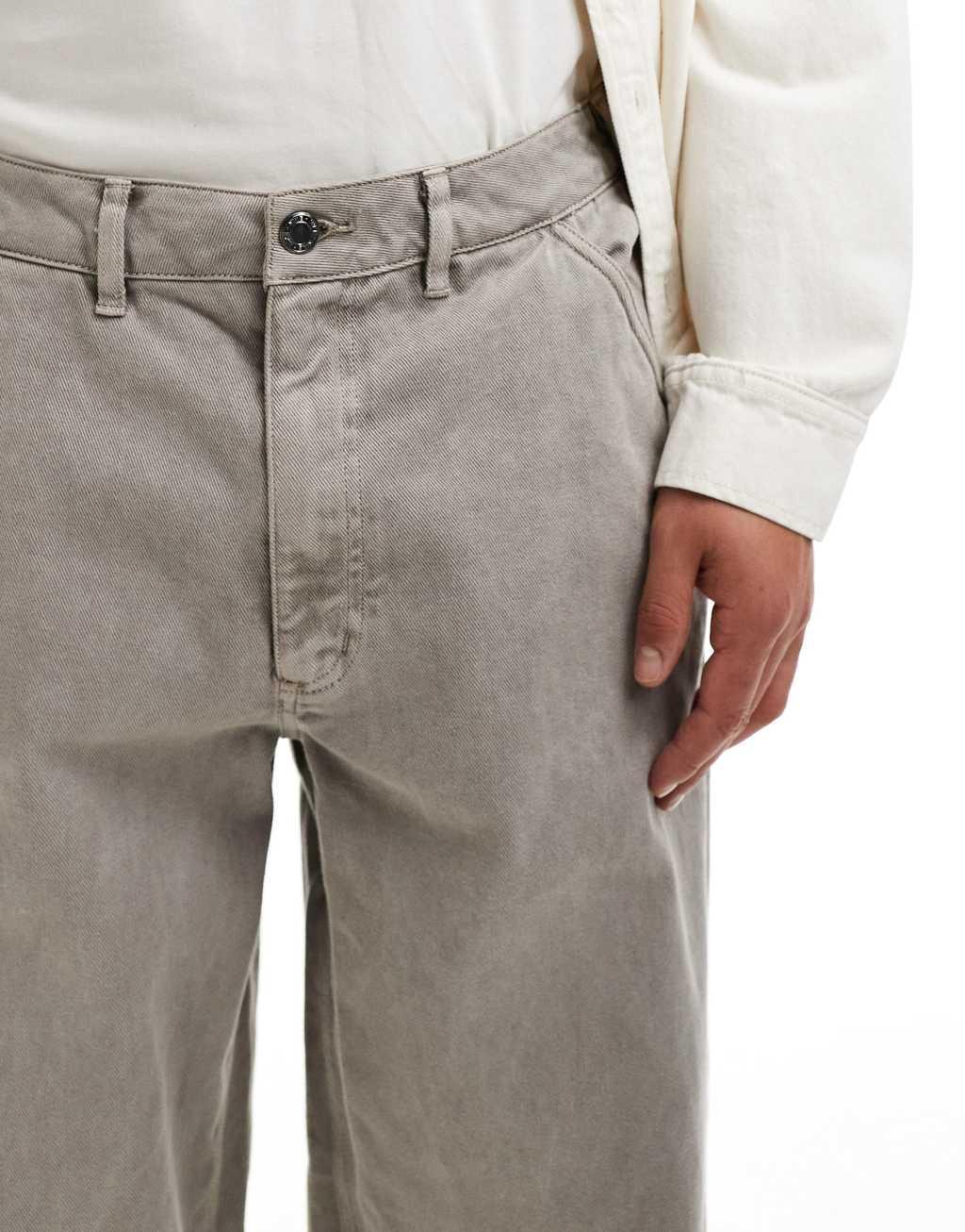 Nike carpenter pants in light gray Product Image
