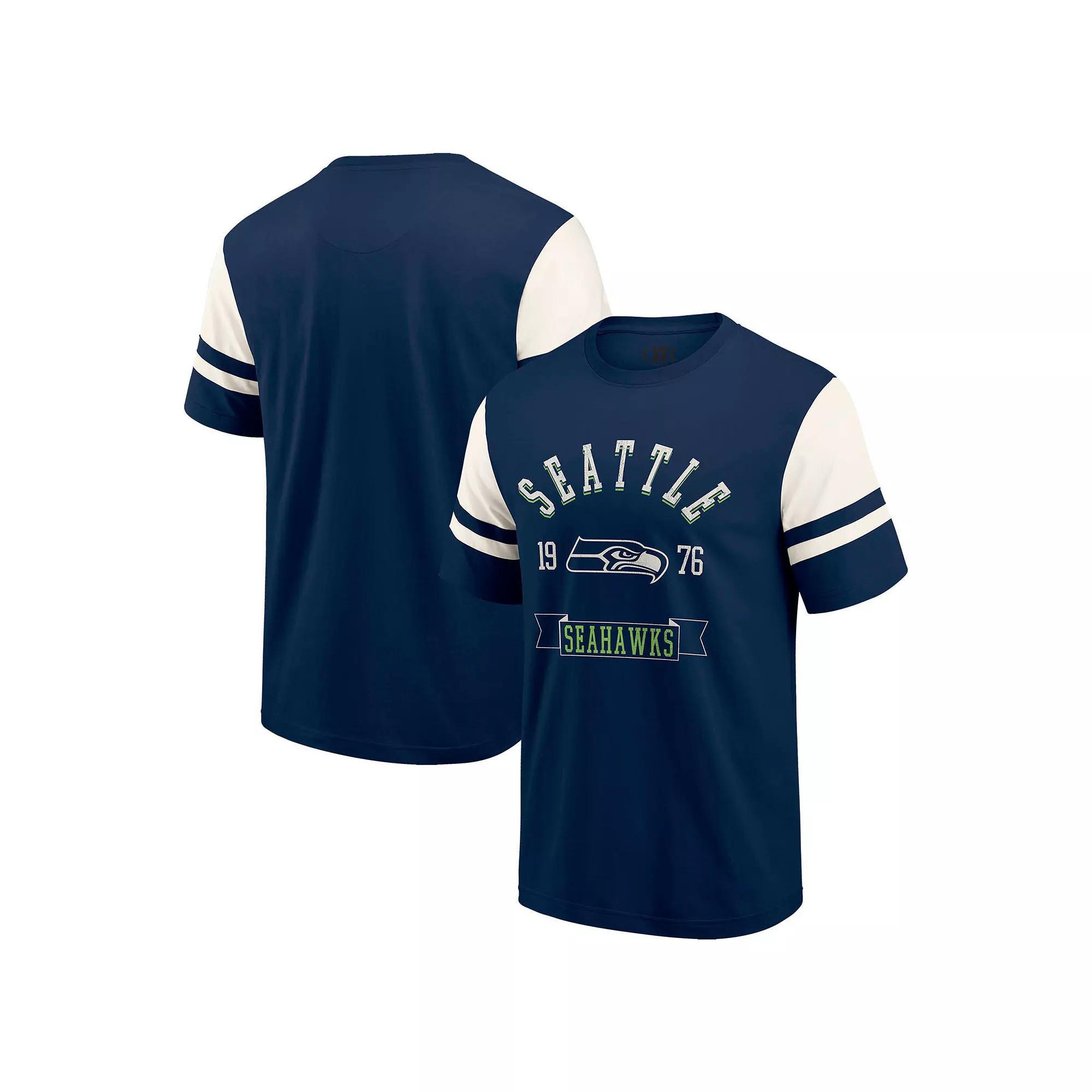Men's Darius Rucker Collection by Fanatics  College Navy Seattle Seahawks Football T-Shirt, Size: Large, Team Product Image