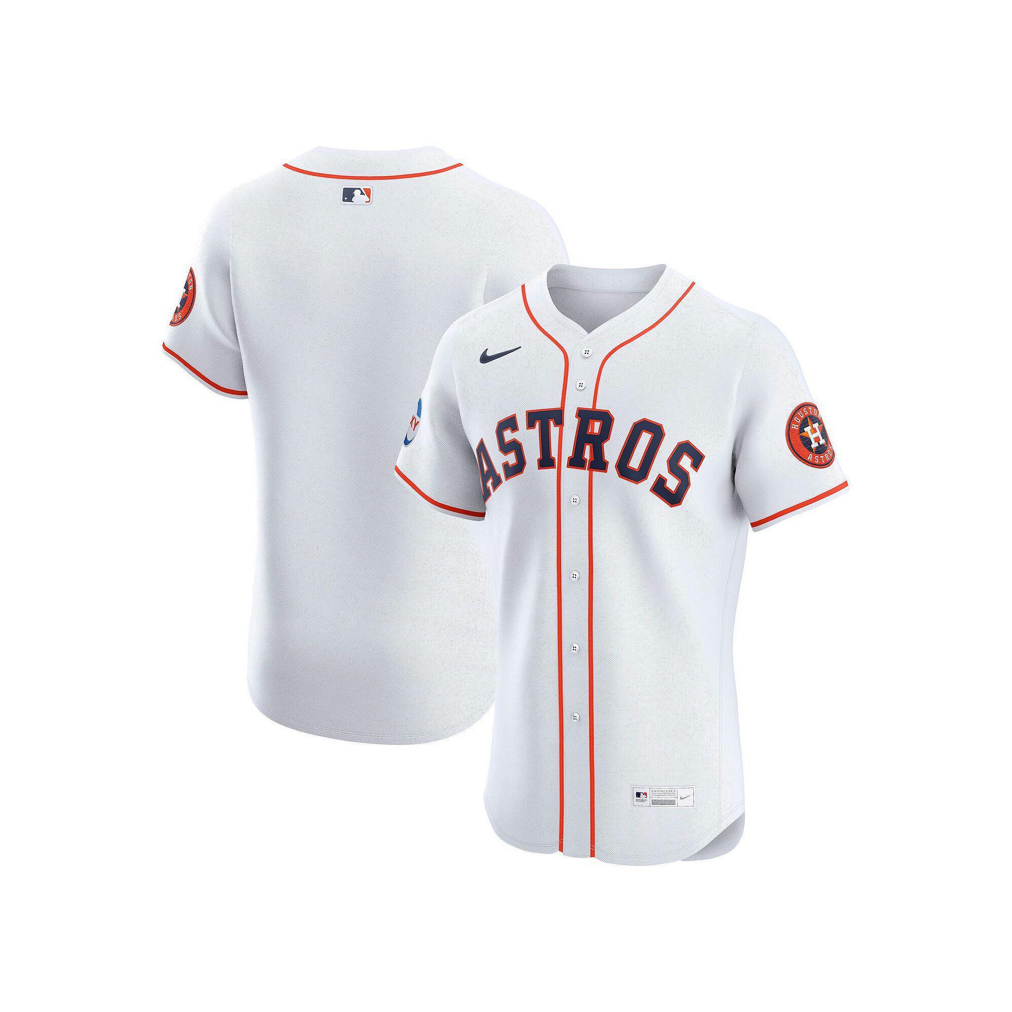 Men's Nike White Houston Astros Home Elite Jersey, Size: 44 Product Image