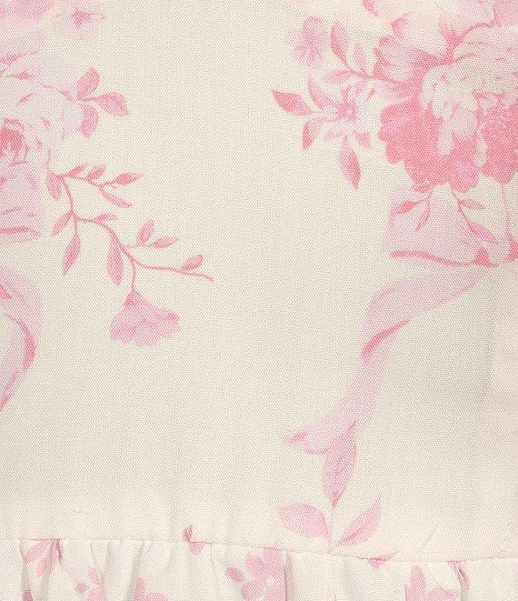 Midnight Doll Floral Print Short Puff SleeveTiered Maxi Dress Product Image