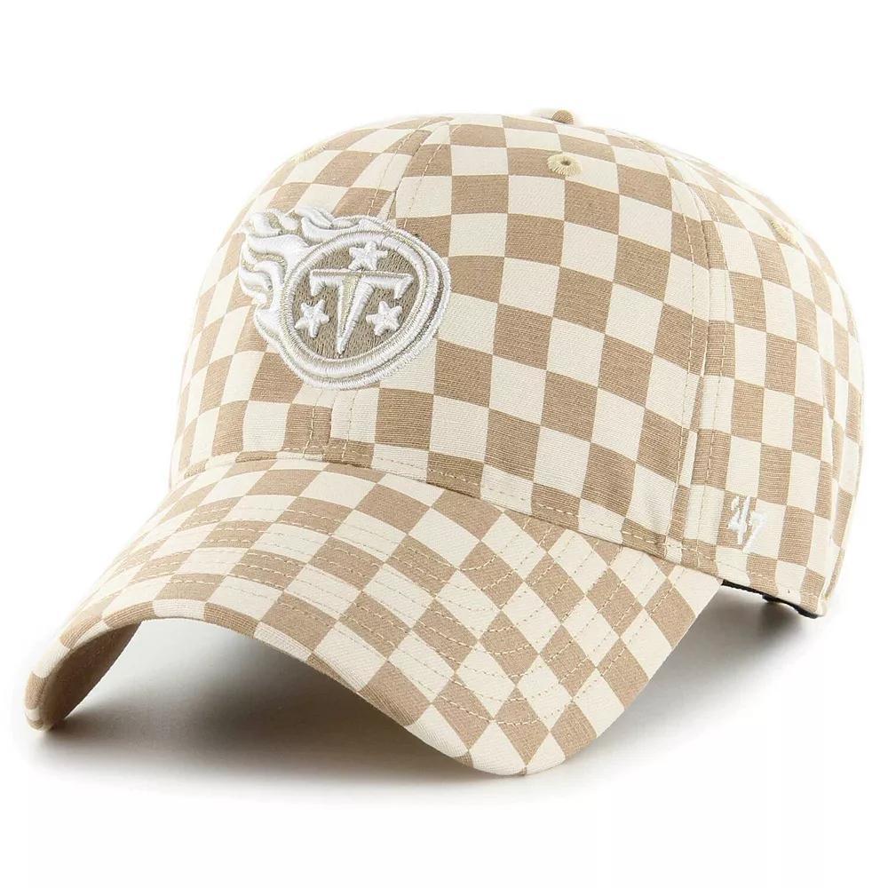 Women's '47 Tan Tennessee Titans Vibe Check Clean Up Adjustable Hat, Team Product Image