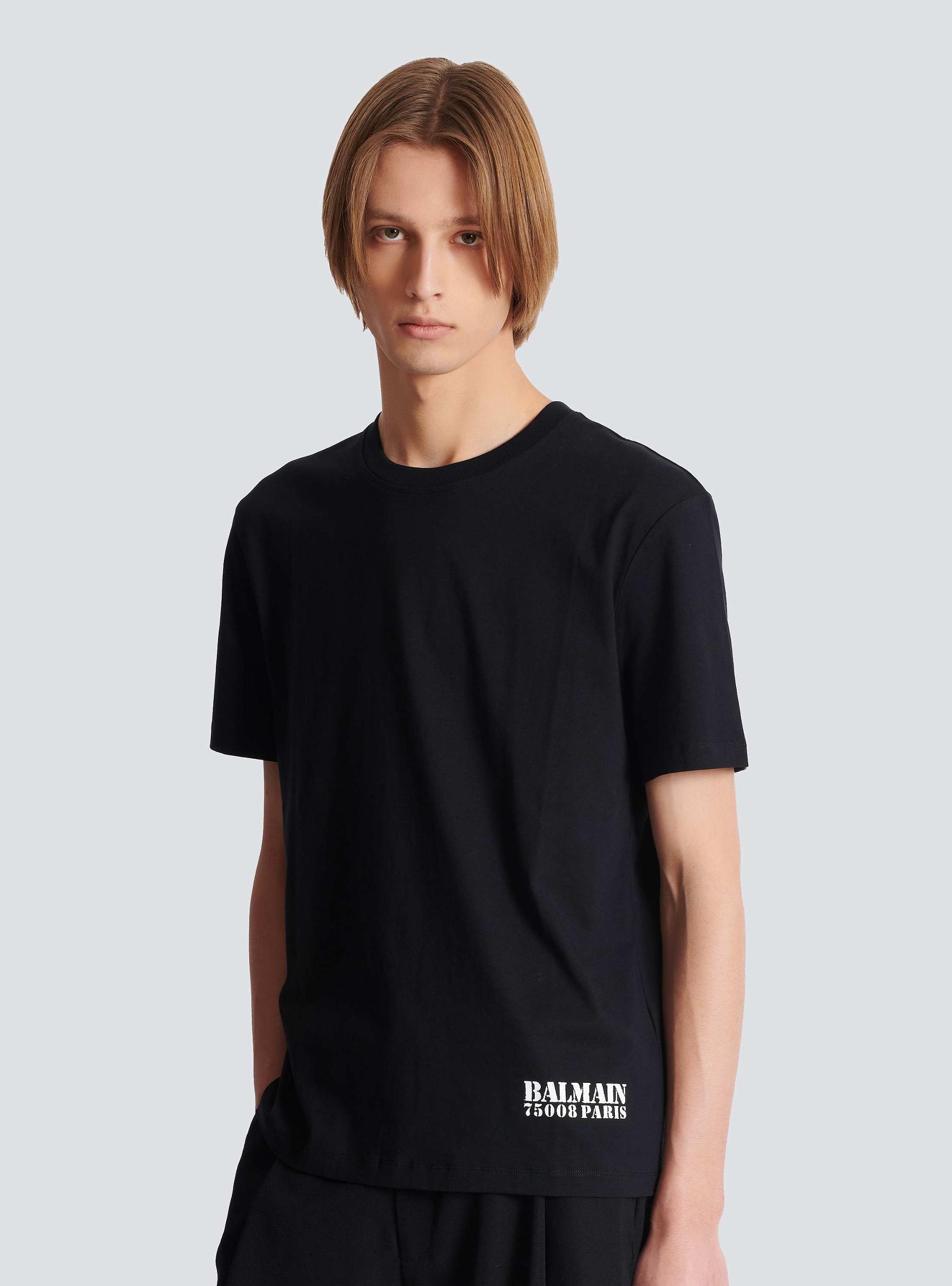 Small Balmain Stamp printed T-shirt Product Image