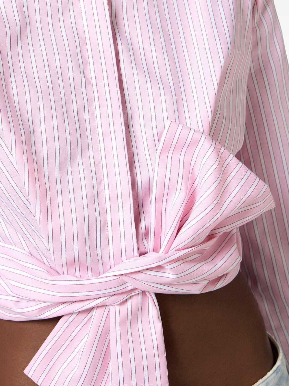 bow-detail poplin shirt  Product Image