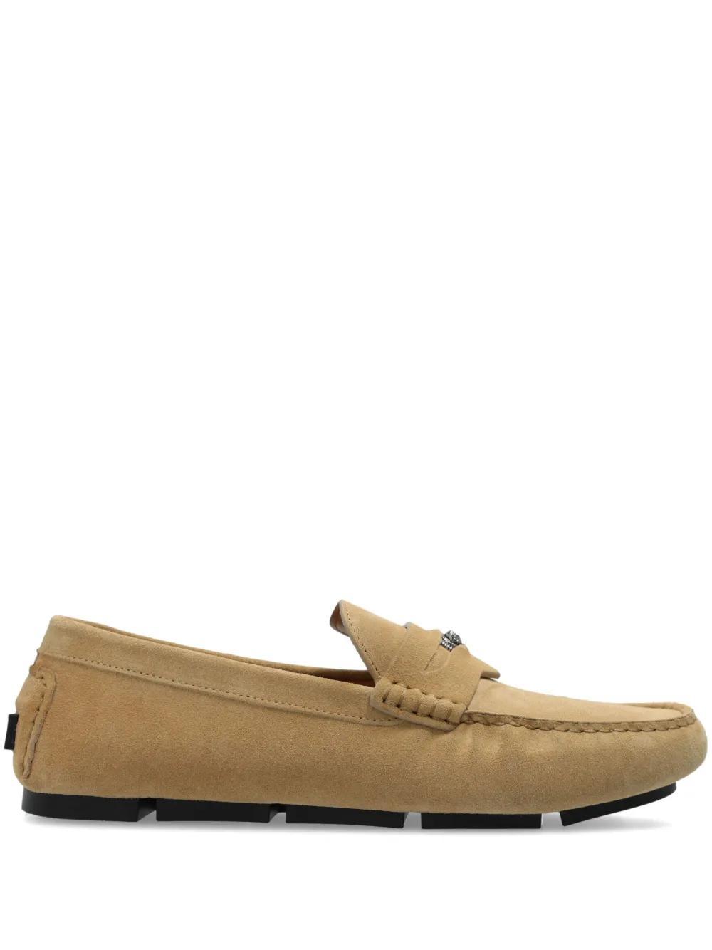 Medusa Head suede loafers Product Image