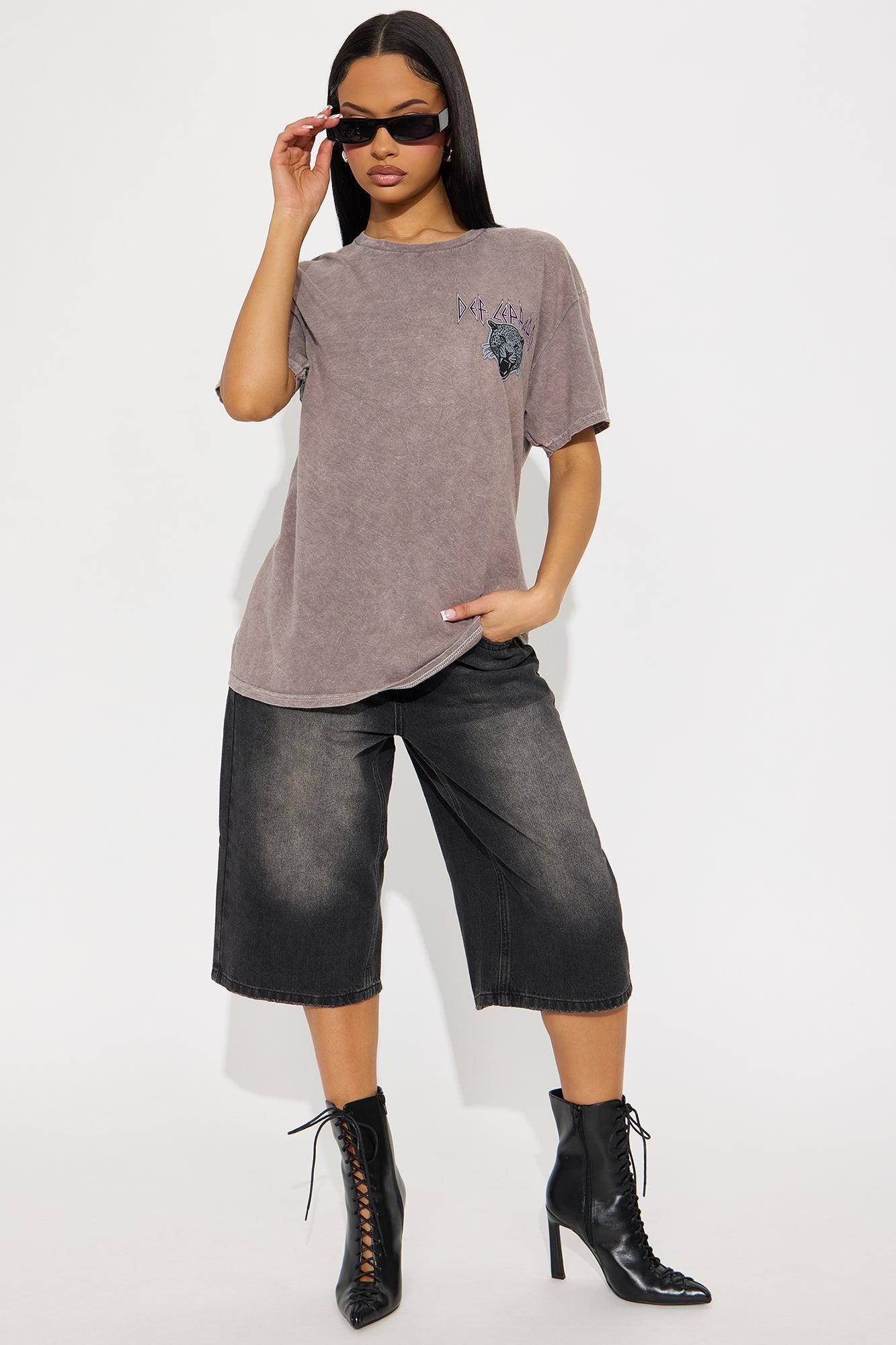 Def Leppard Washed Tee - Charcoal Product Image