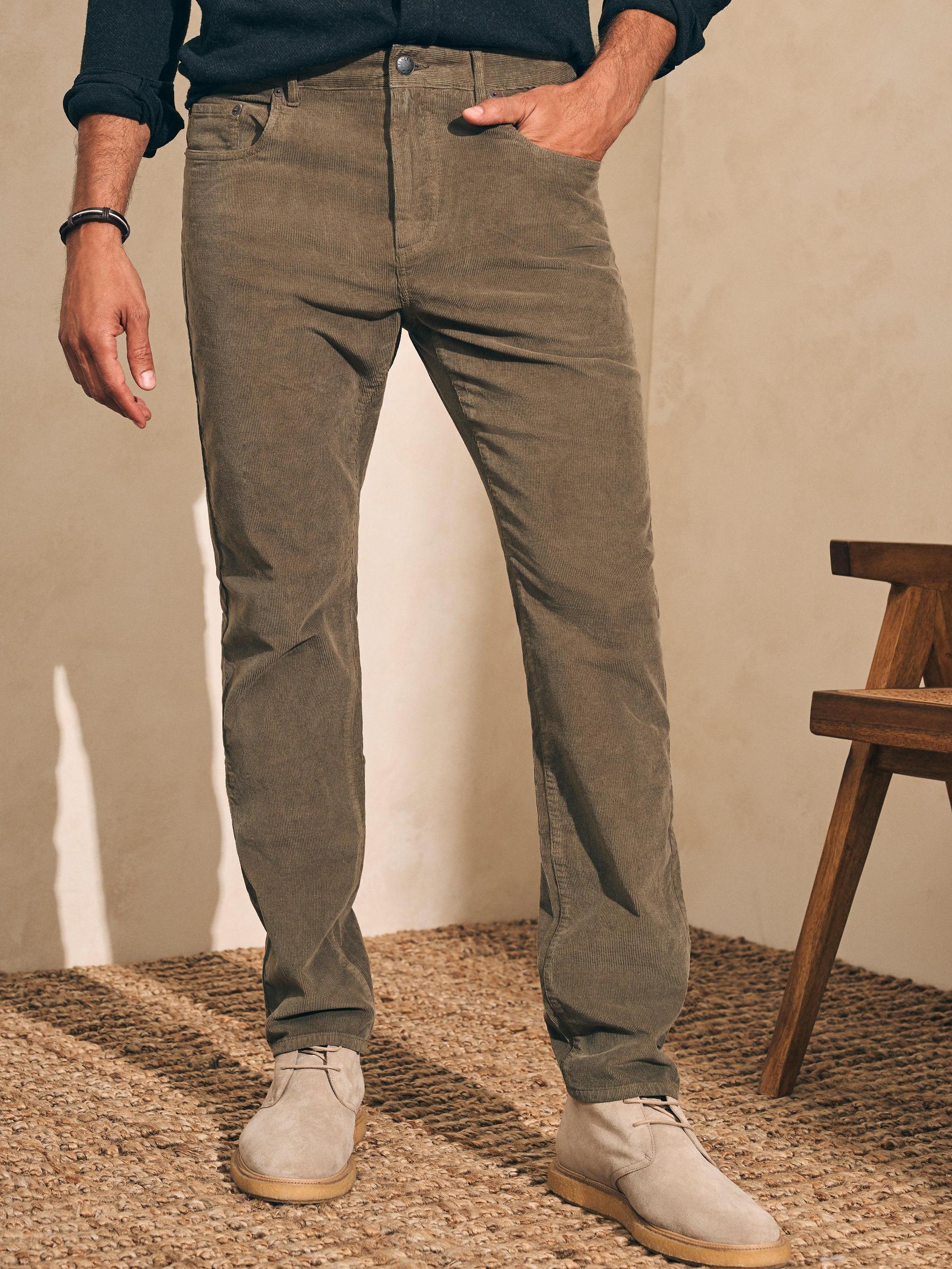 Stretch Corduroy 5-Pocket Pant (32" Inseam) - Surplus Olive Male Product Image