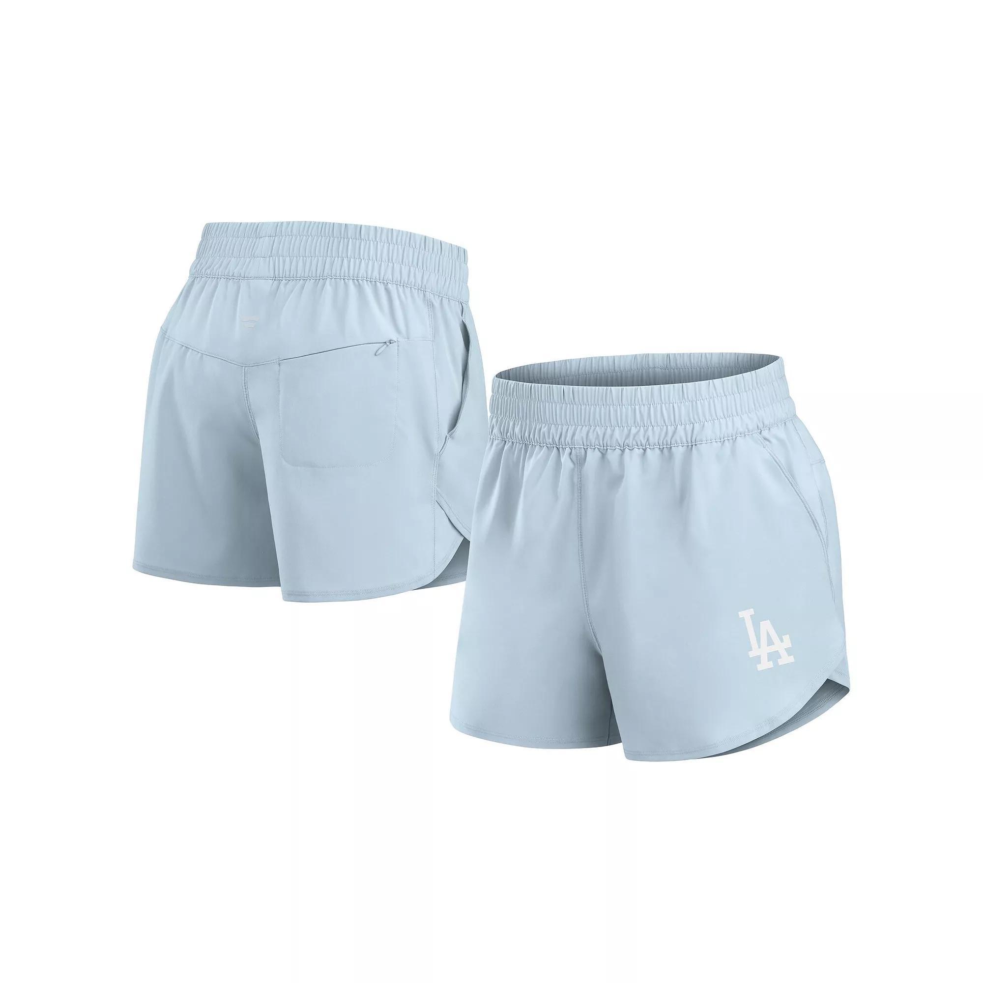 Women's Fanatics Signature Light Blue Houston Astros Studio Woven Vibe Shorts, Size: Large Product Image