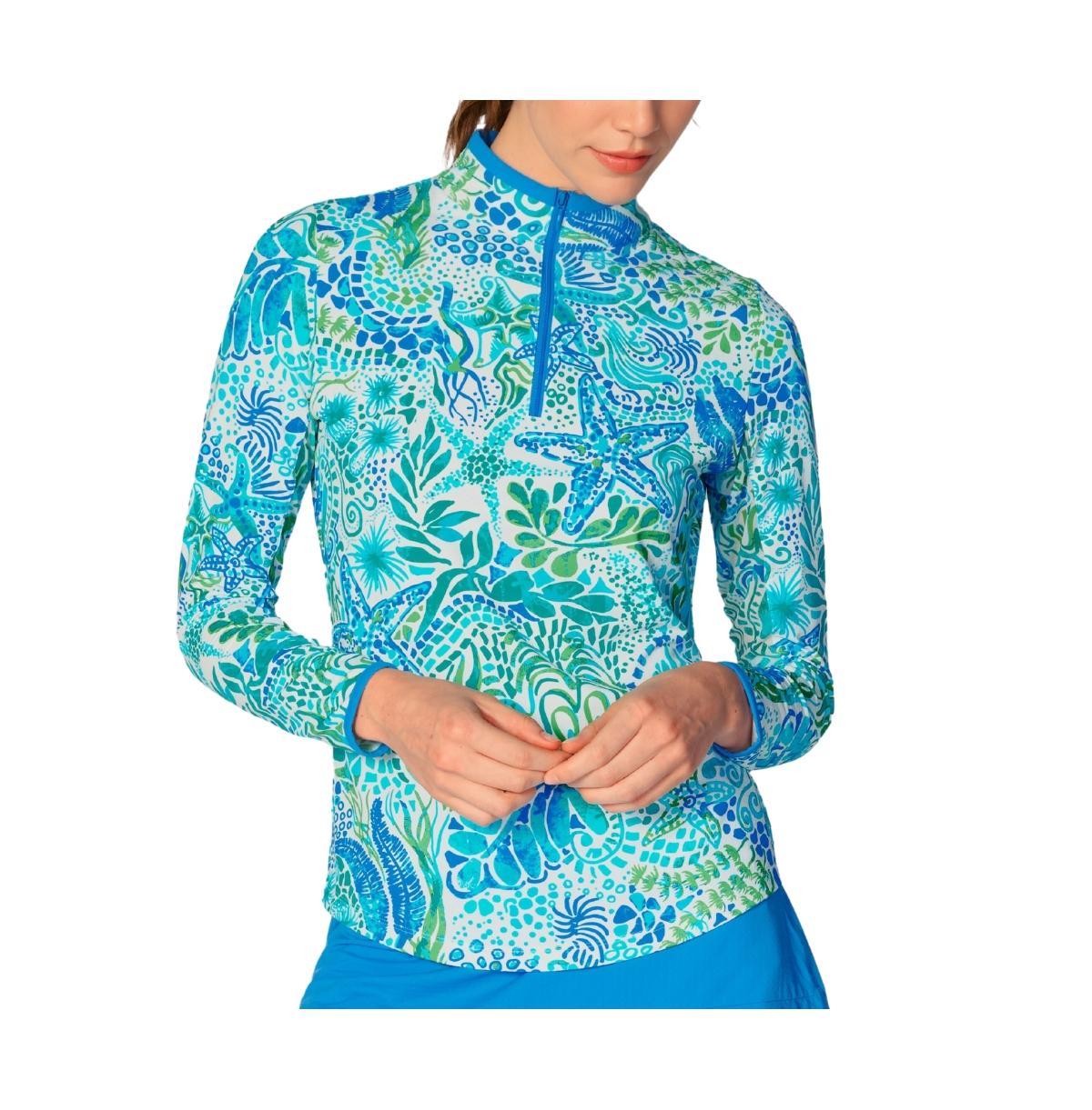 G Lifestyle Clothing Womens G Lifestyle Long Sleeve Color Block Mock Neck Top Product Image