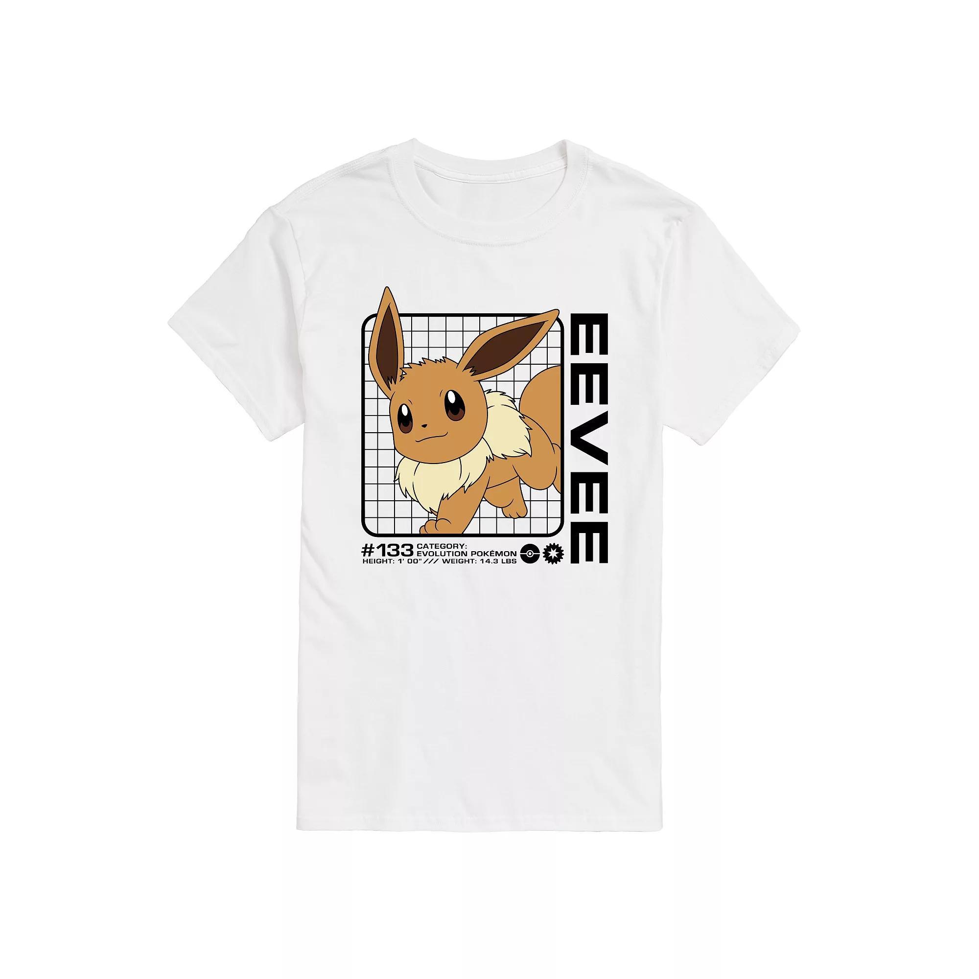 Mens Pokemon Eevee Stats Graphic Tee Product Image