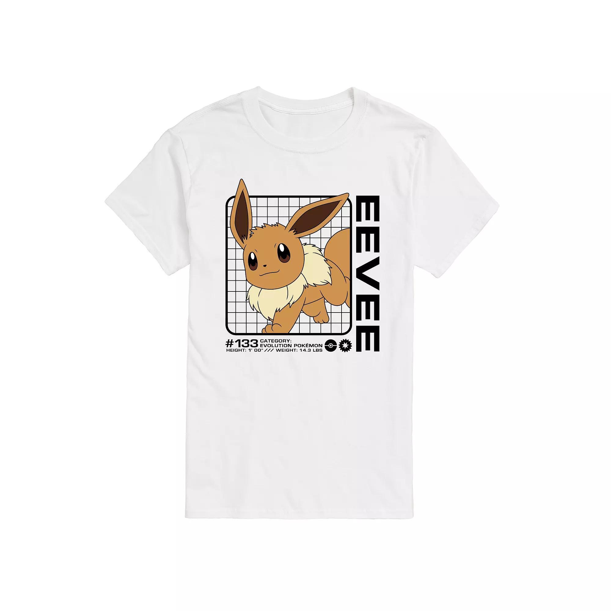 Mens Pokemon Eevee Stats Graphic Tee Product Image