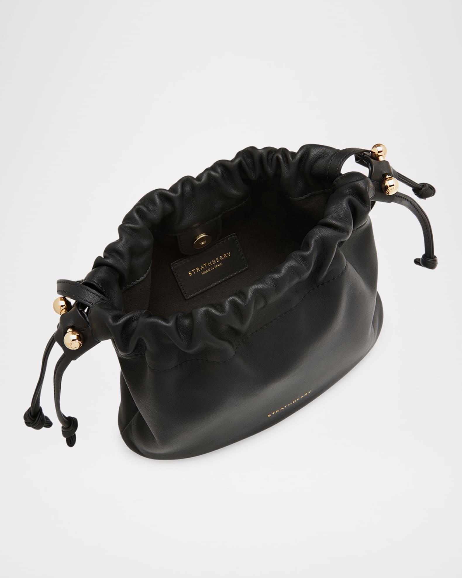 Charlotte Drawstring Leather Clutch Bag Product Image