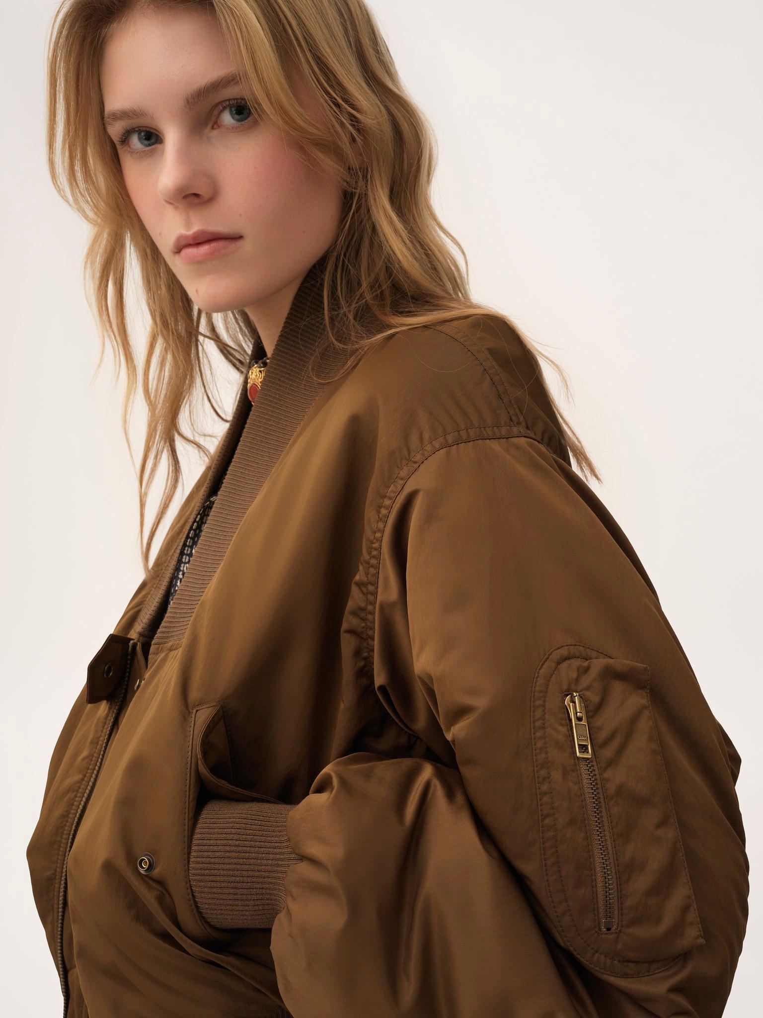 Bomber jacket in nylon Product Image