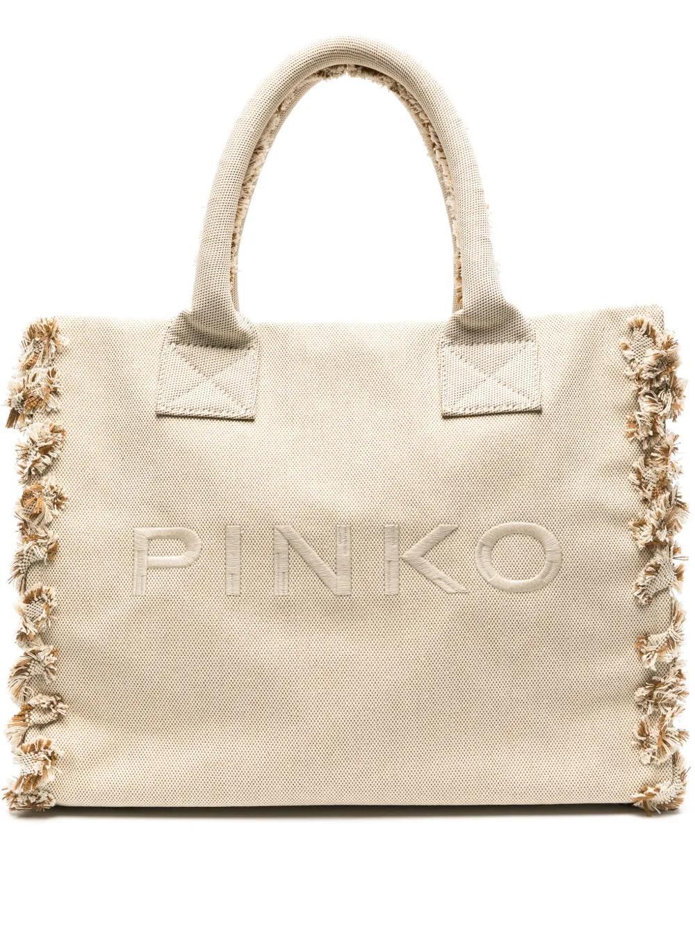 logo-embroidered beach bag Product Image